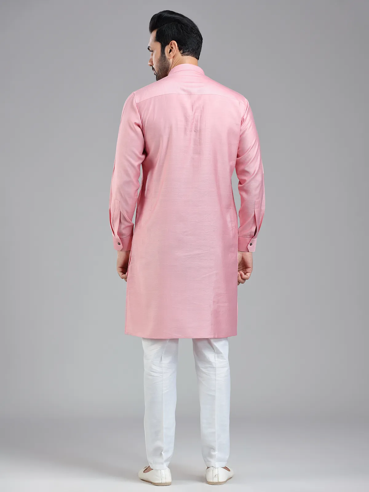 Light pink simple yet classy kurta set for festival
