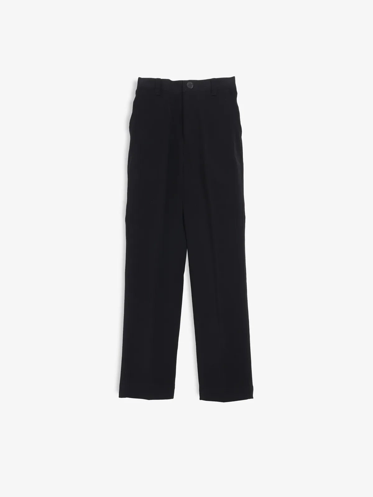 Stunning black terry rayon one button coat suit