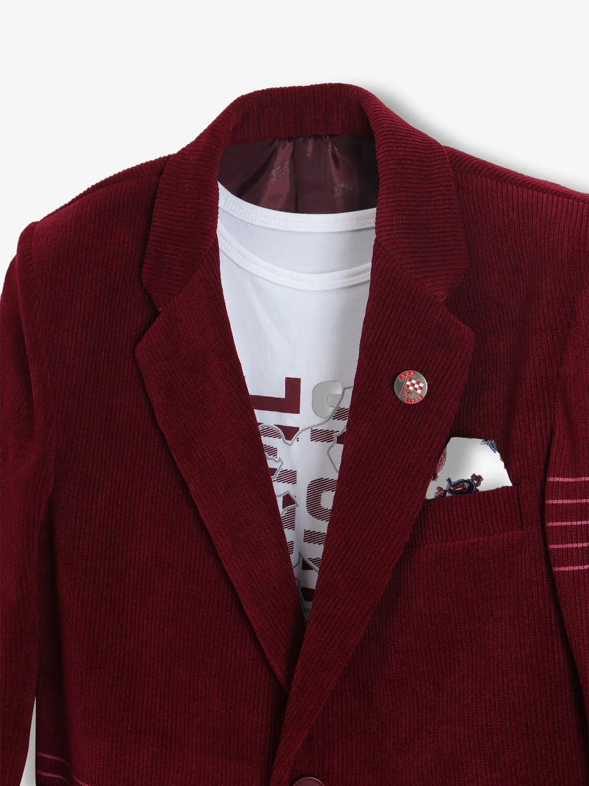 Stunning maroon corduroy blazer