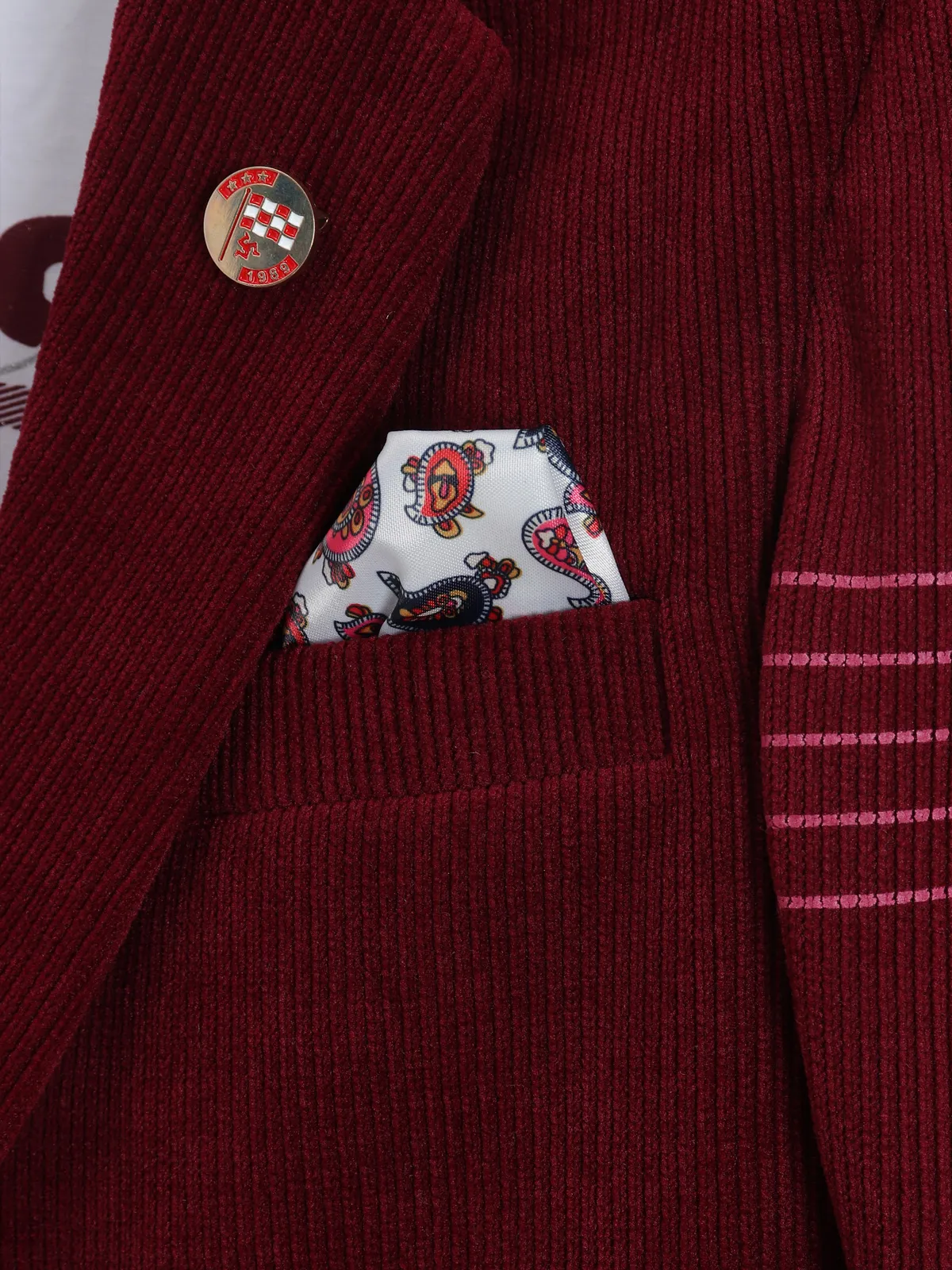 Stunning maroon corduroy blazer