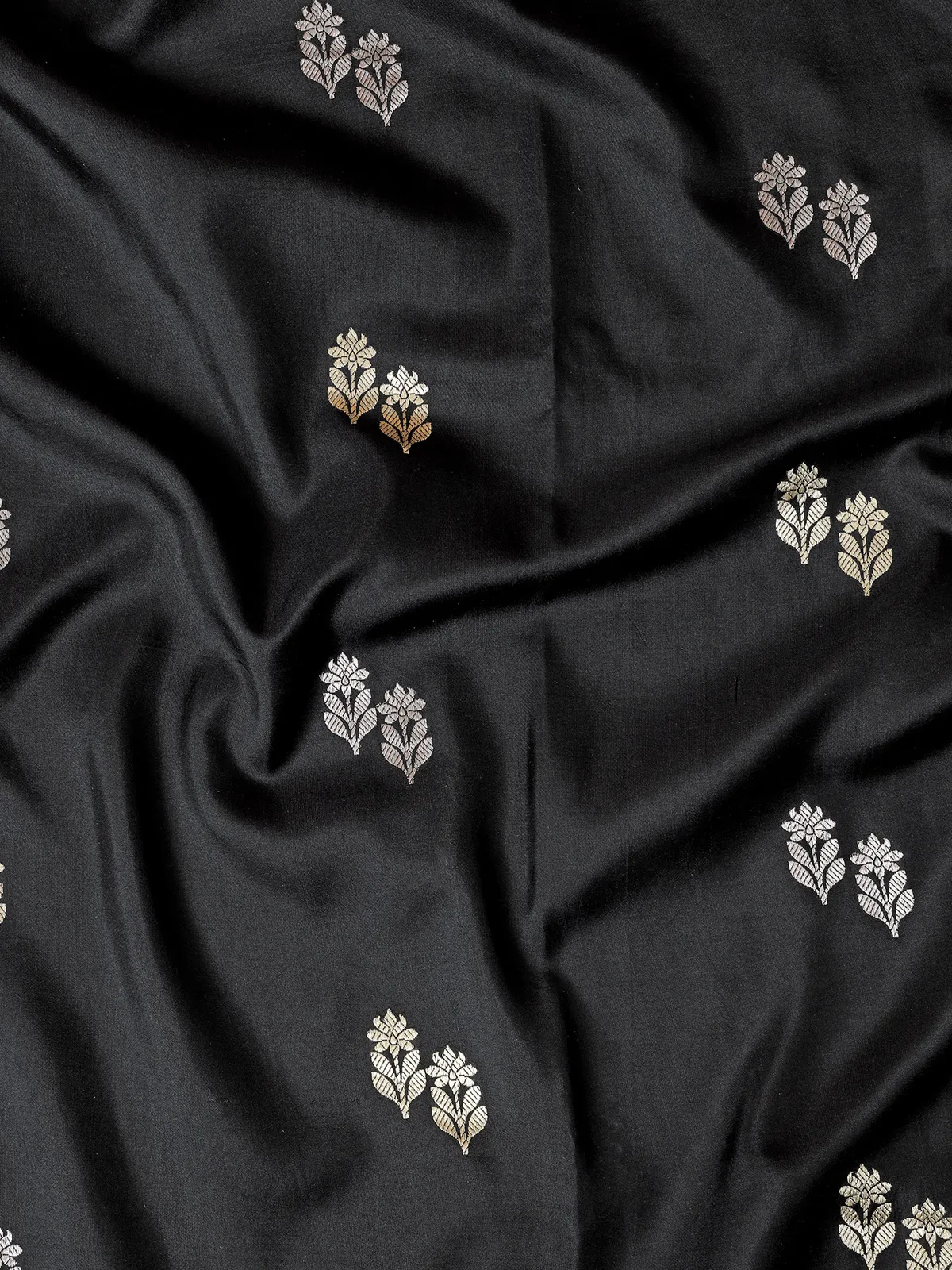 Trendy black banarasi silk saree