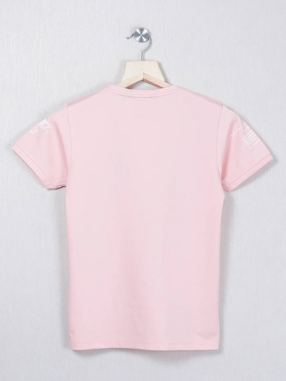 99 Balloon printed light pink cotton t-shirt for boys