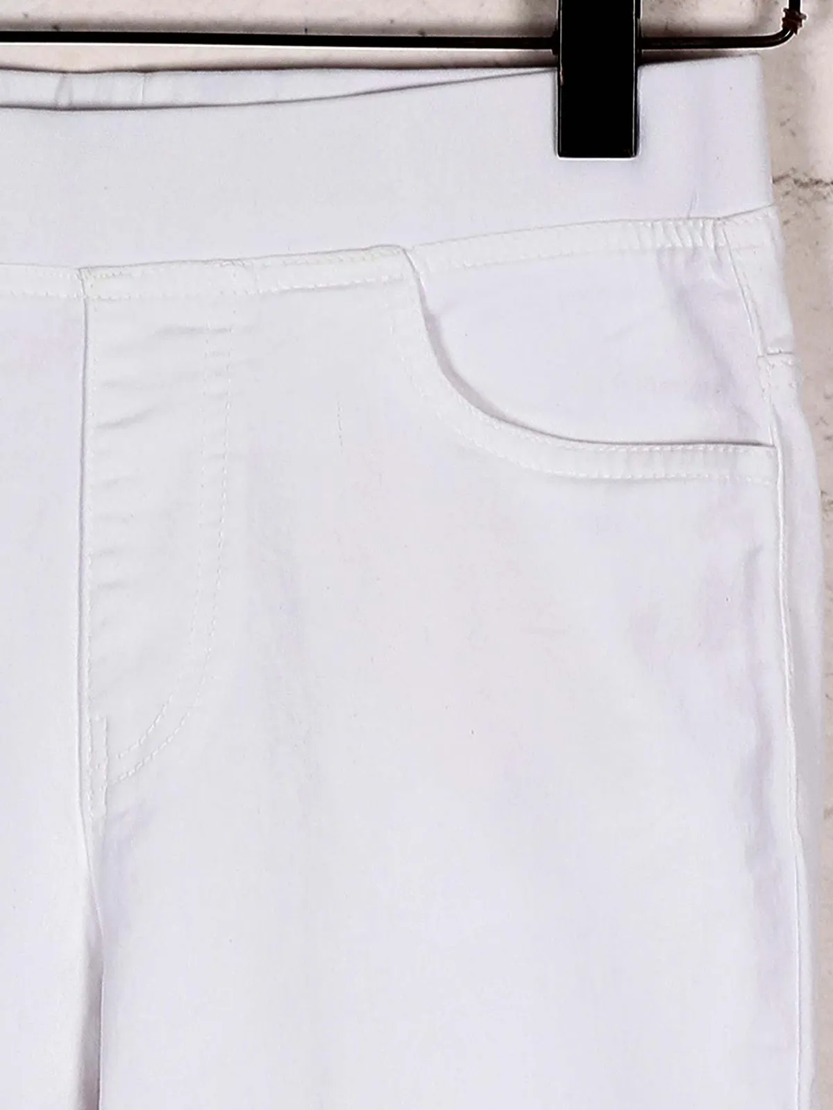 White denim casual wear jeggings