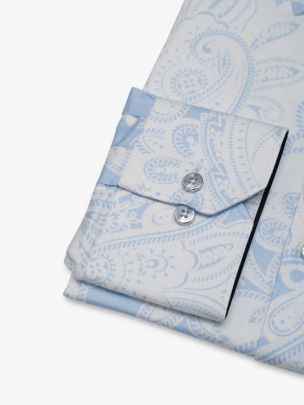 Albino sky blue printed shirt