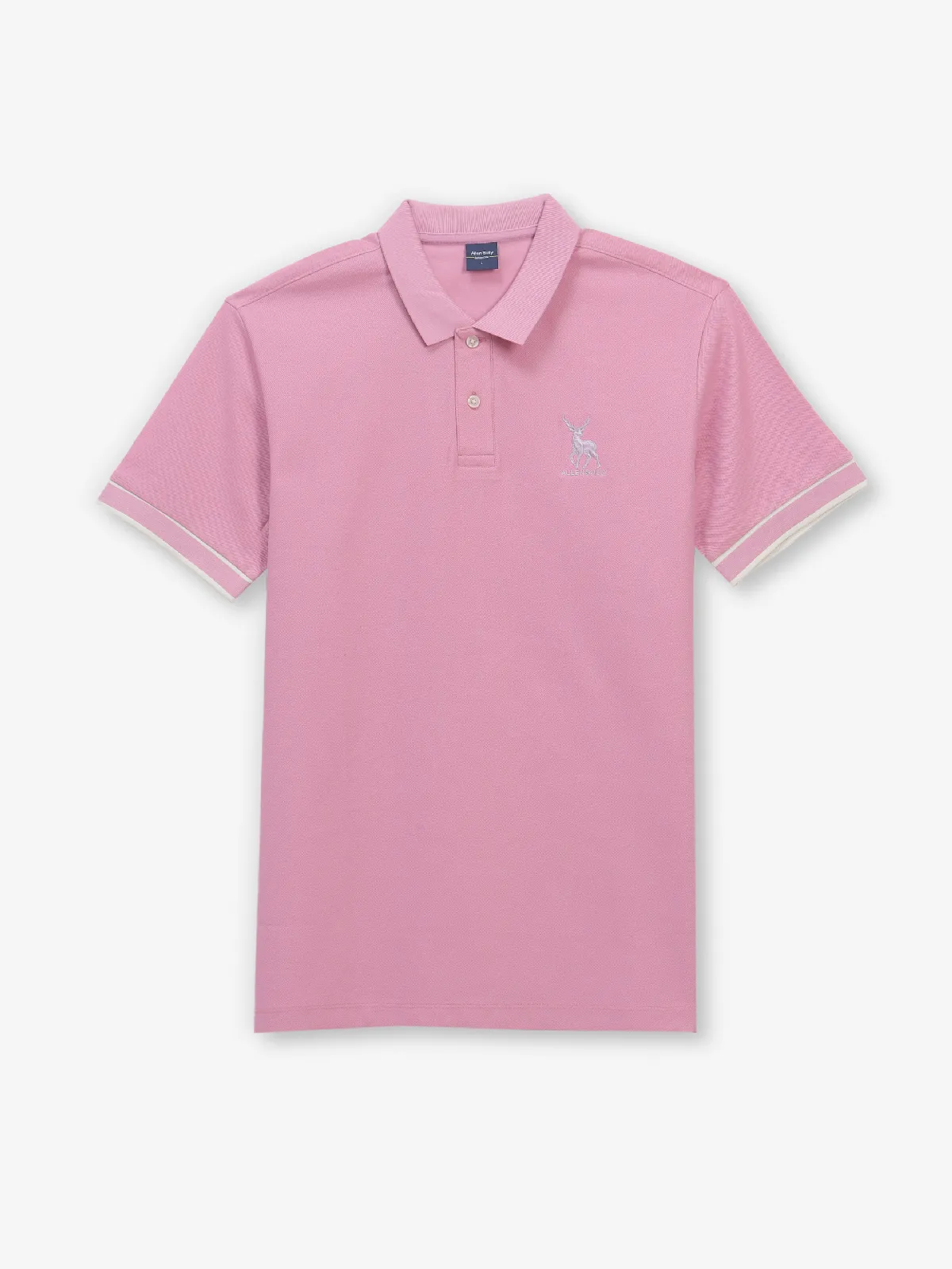 ALLEN SOLlY light pink cotton t-shirt