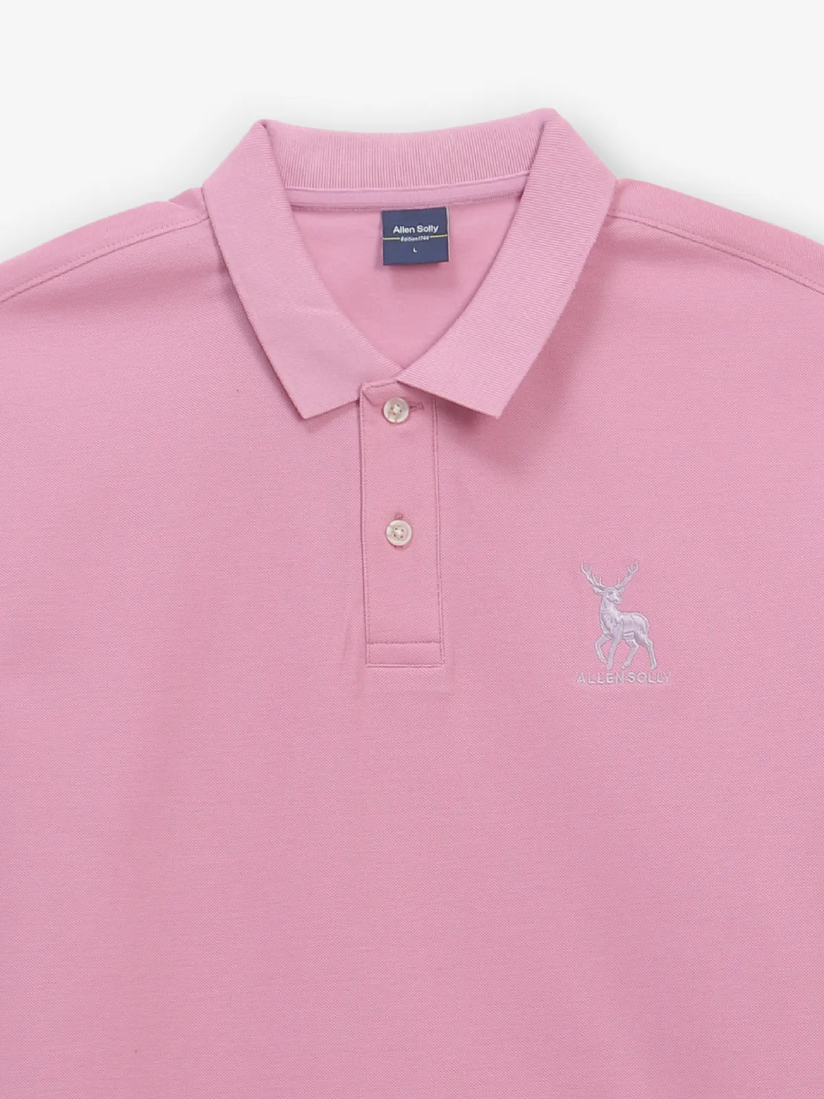 ALLEN SOLlY light pink cotton t-shirt