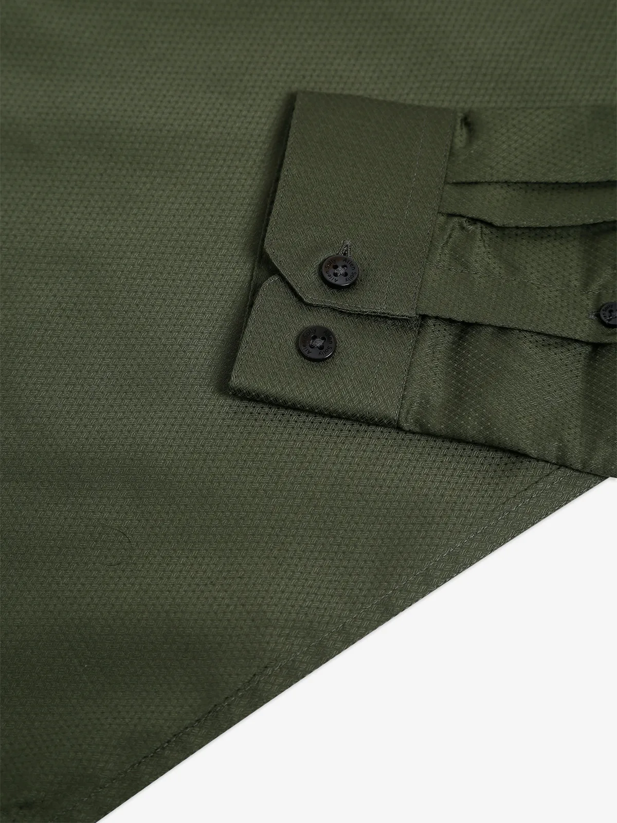 Allen Solly moss green texture shirt