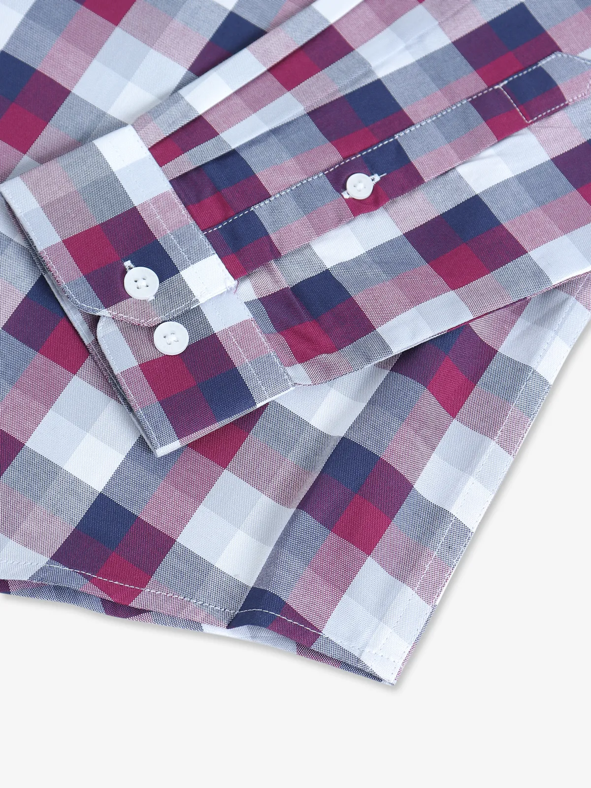 Allen Solly pink and blue checks shirt