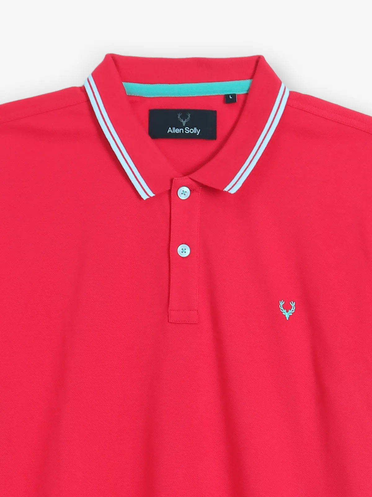 ALLEN SOLLY plain bright pink cotton t-shirt