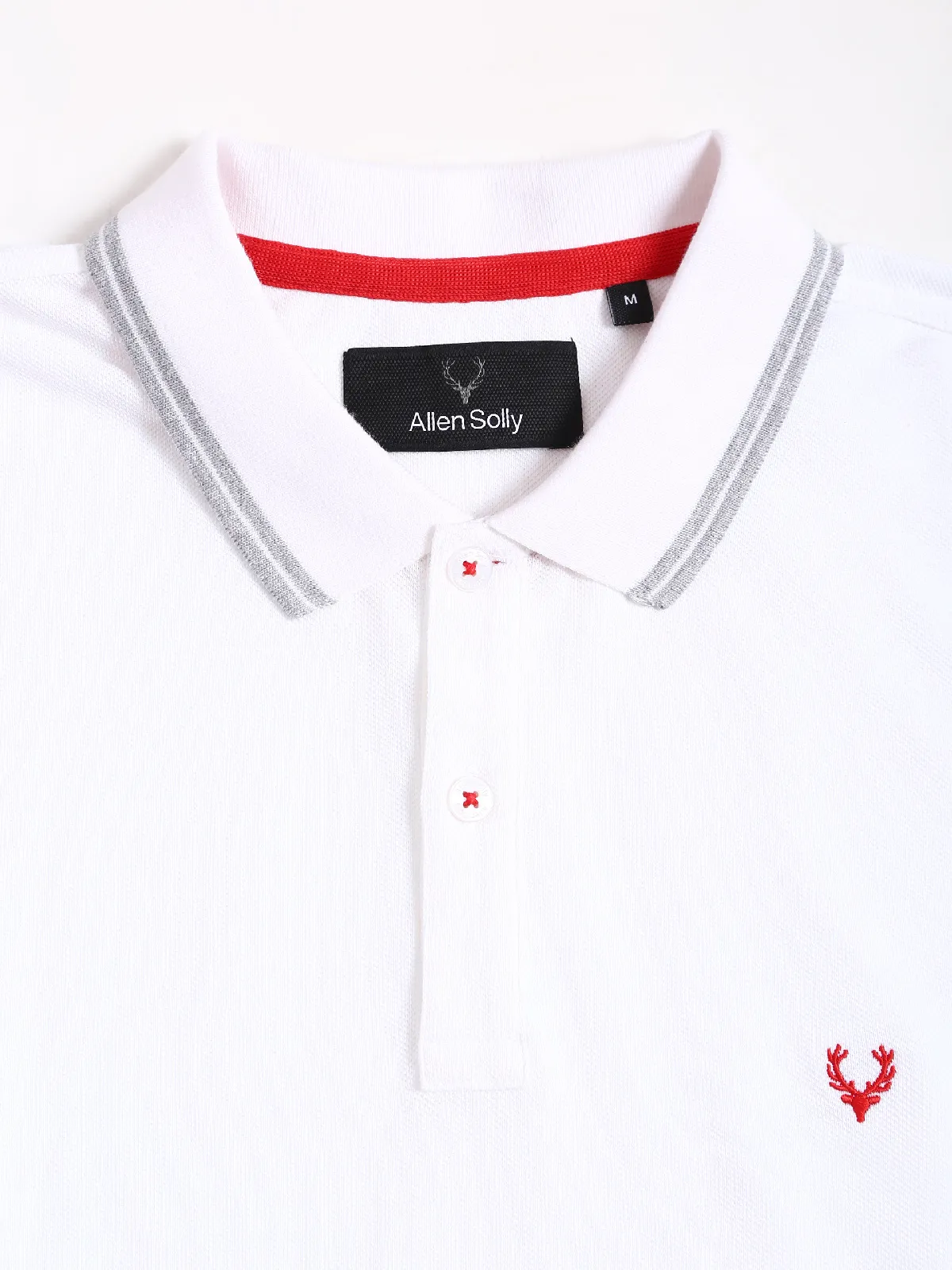 Allen Solly white casual plain t shirt