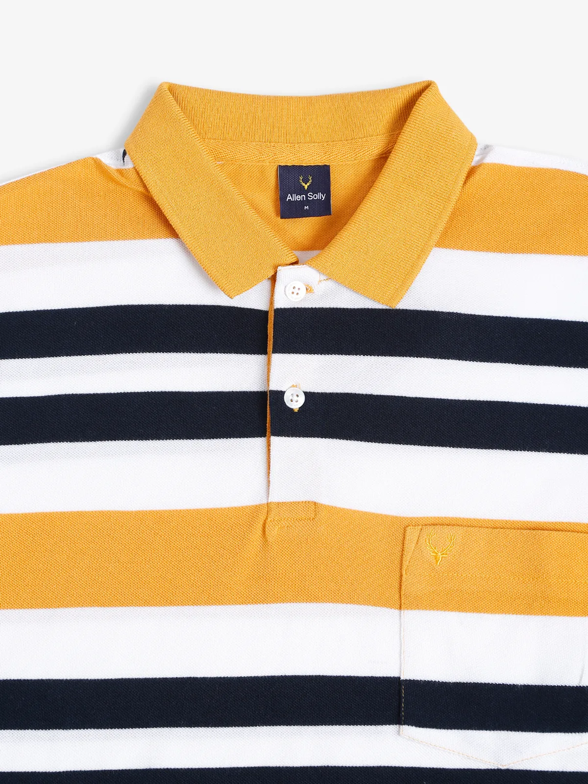 Allen Solly yellow stripe t shirt