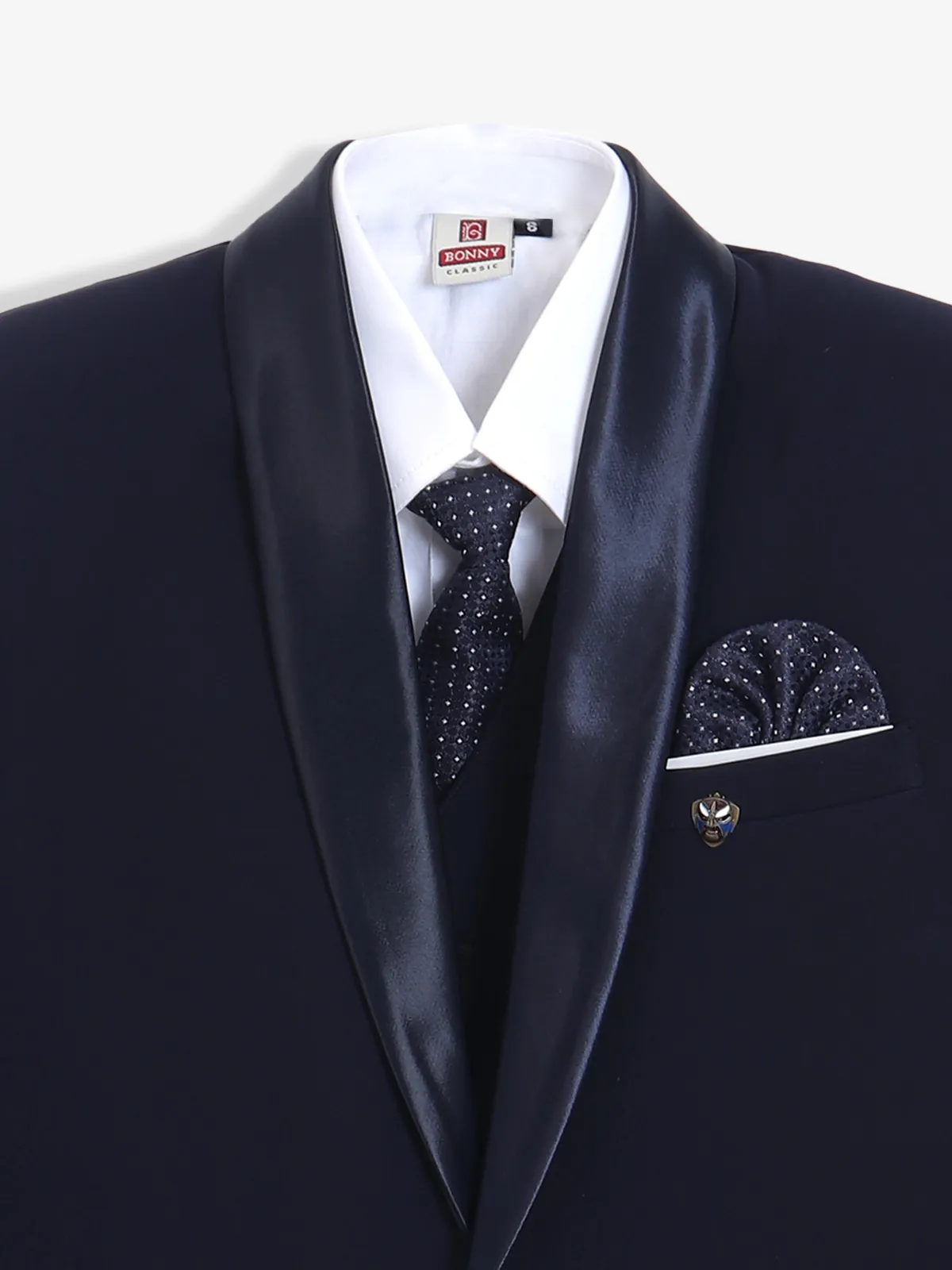 Amazing navy terry rayon coat suit