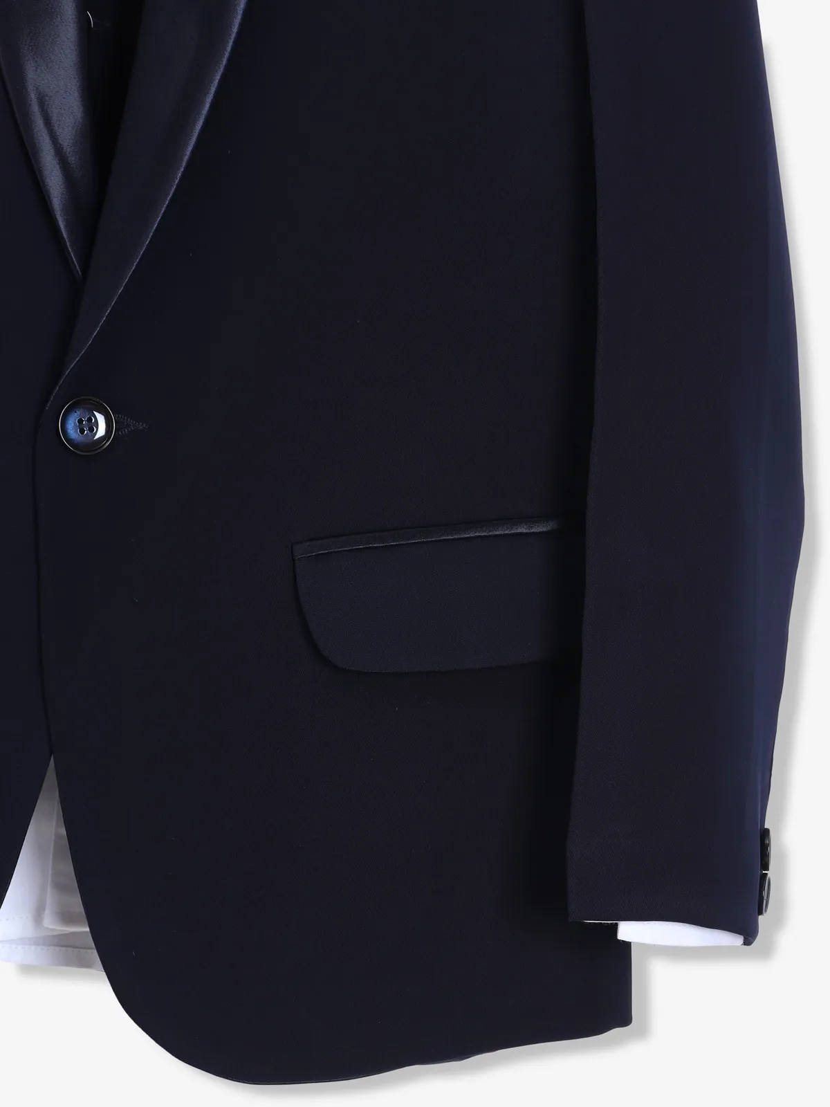 Amazing navy terry rayon coat suit