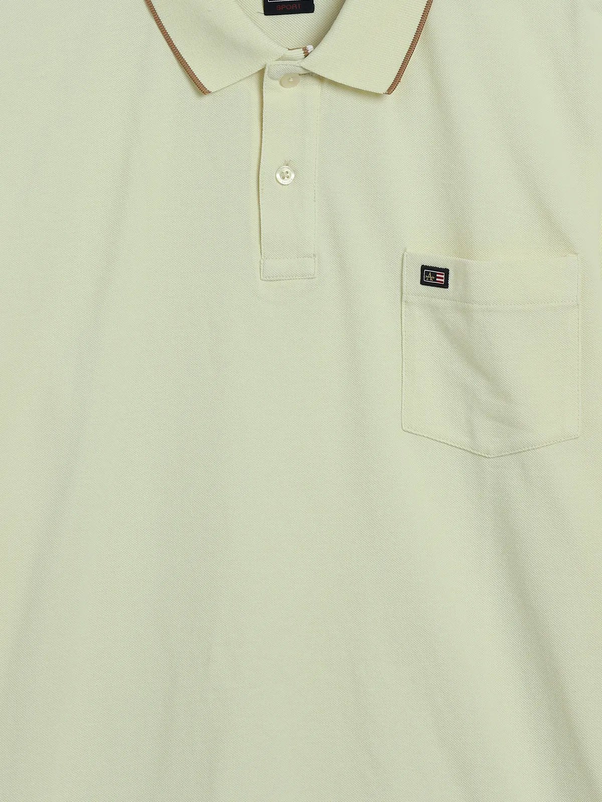 ARROW cream plain cotton t-shirt