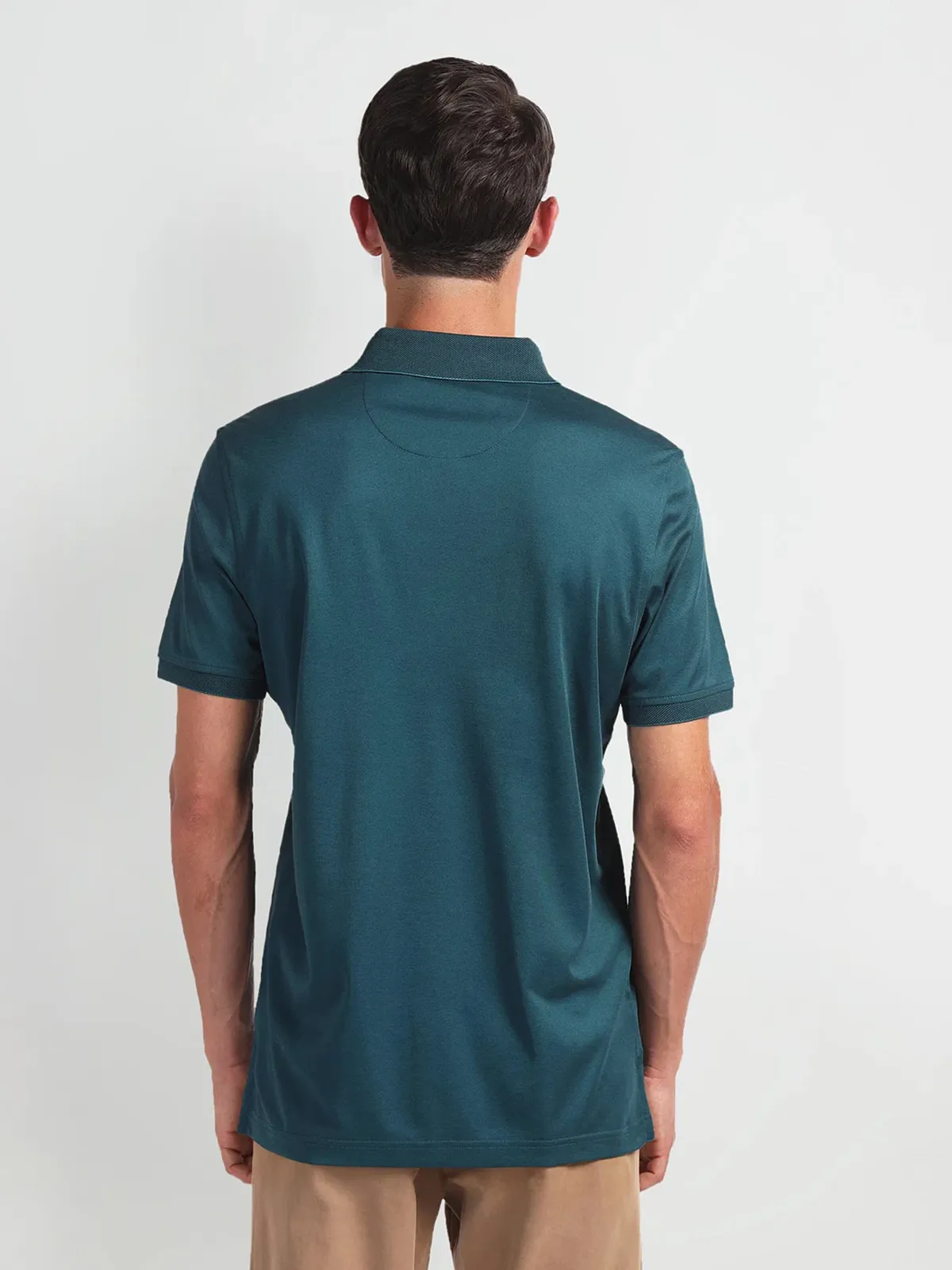 ARROW SPORT teal blue plain t-shirt