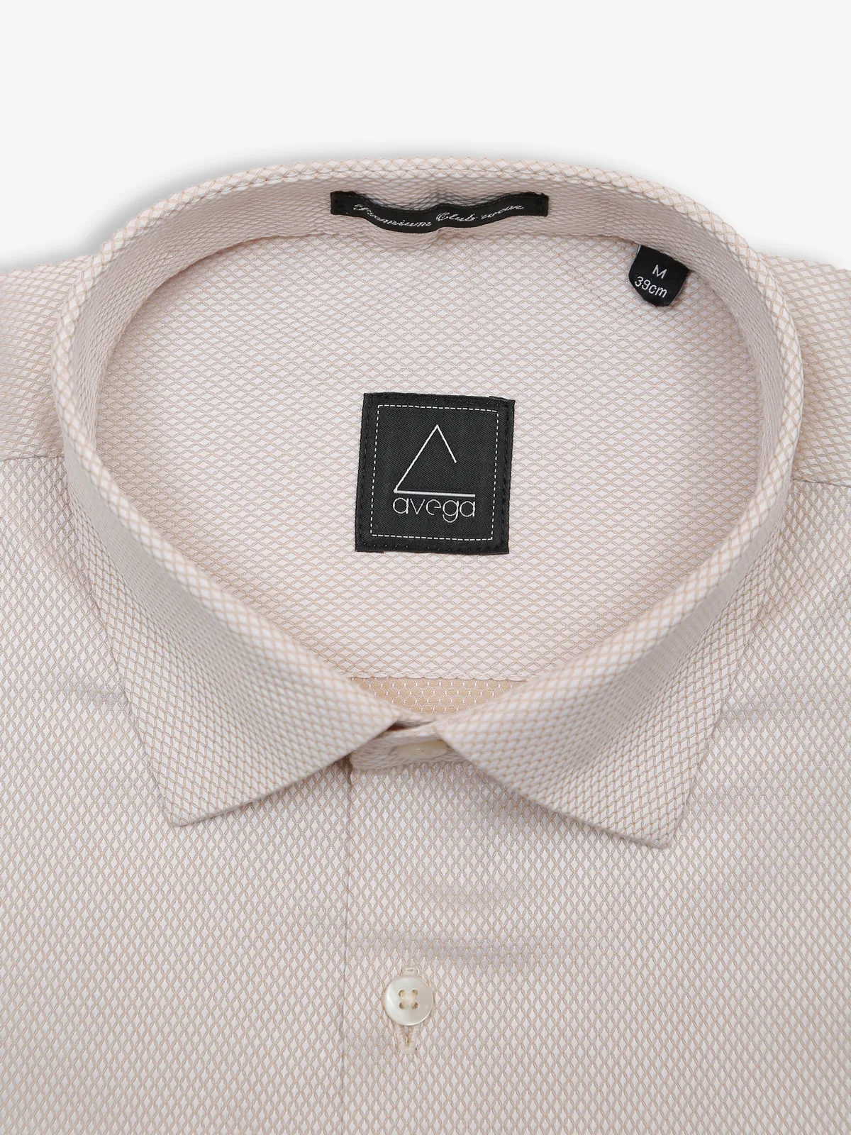 Avega beige textured cotton shirt