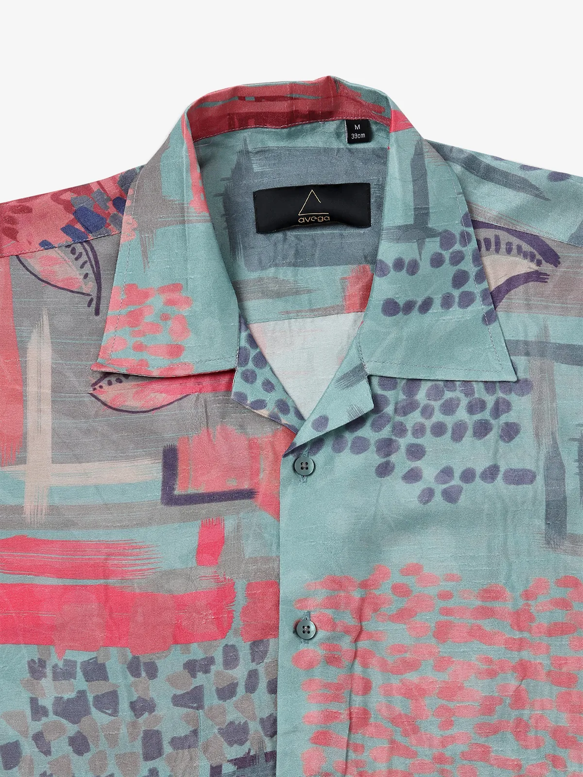 AVEGA blue and pink printed shirt