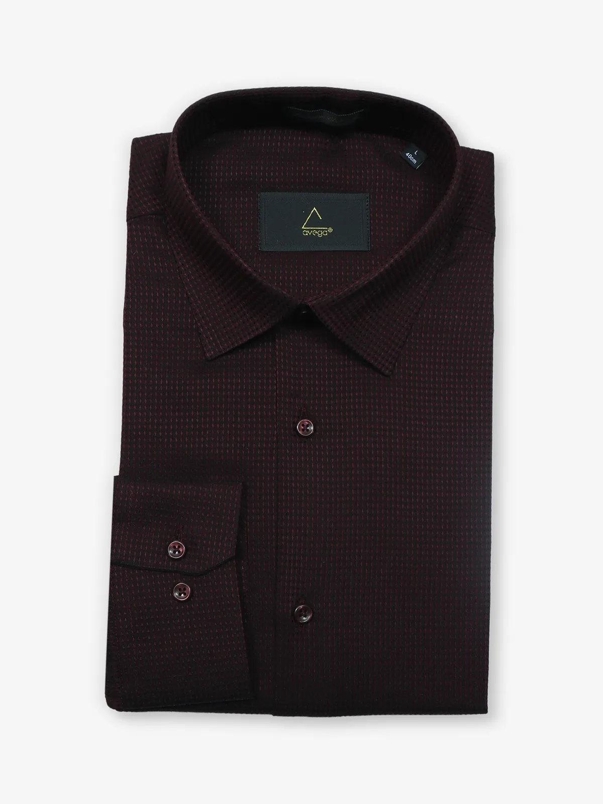 AVEGA coffee texture cotton shirt