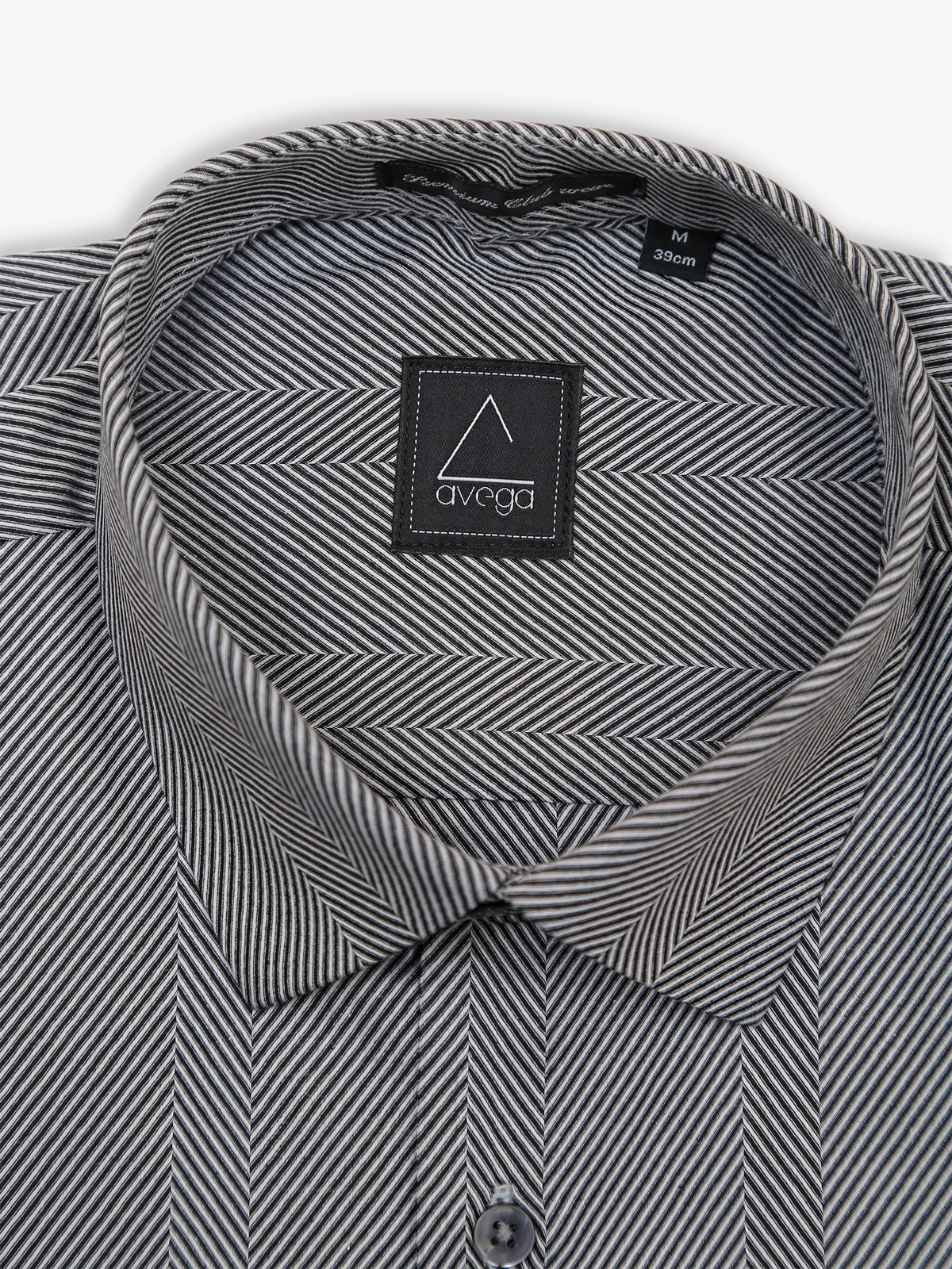 Avega grey cotton textured shirt