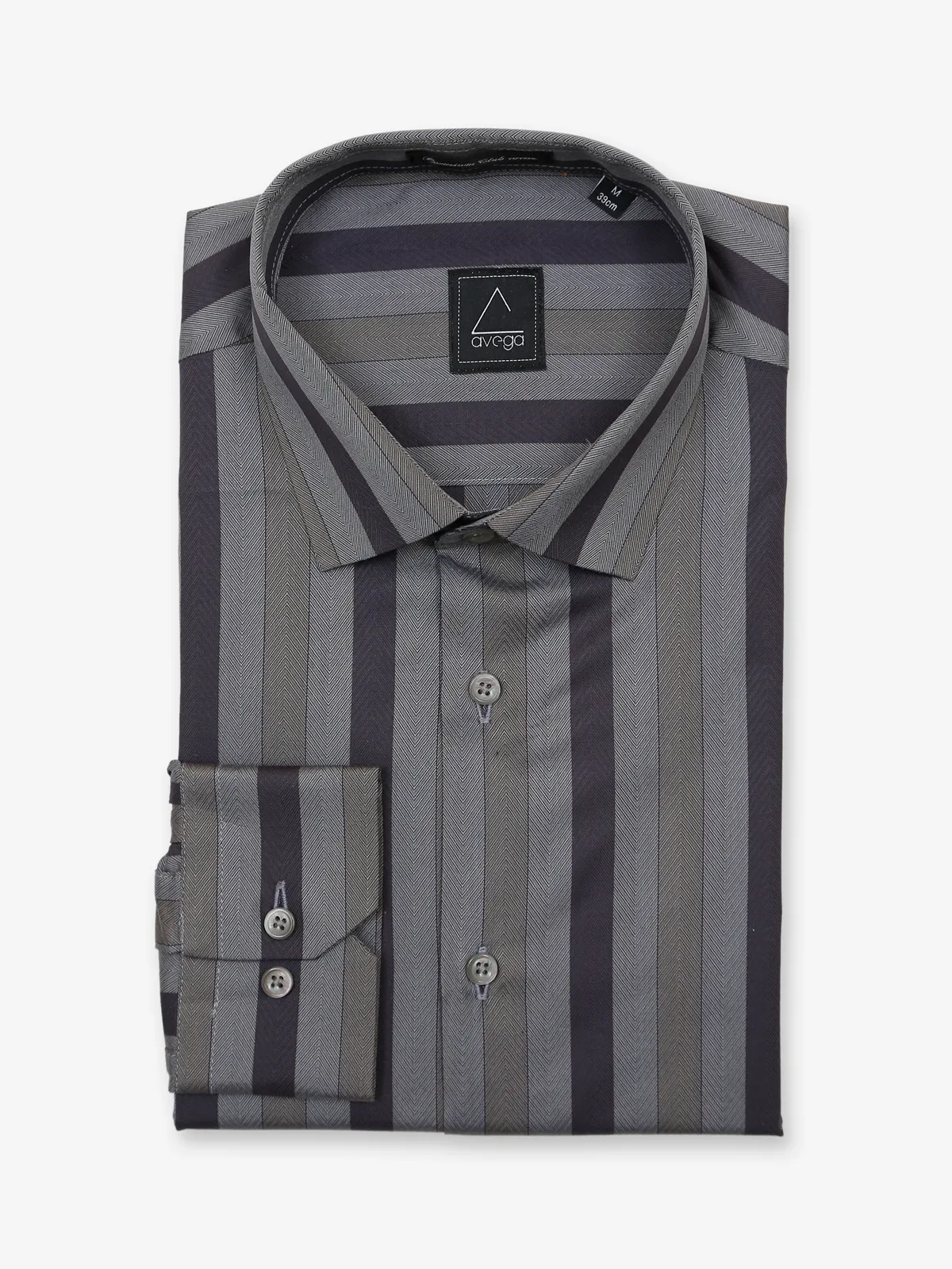 Avega grey stripe shirt