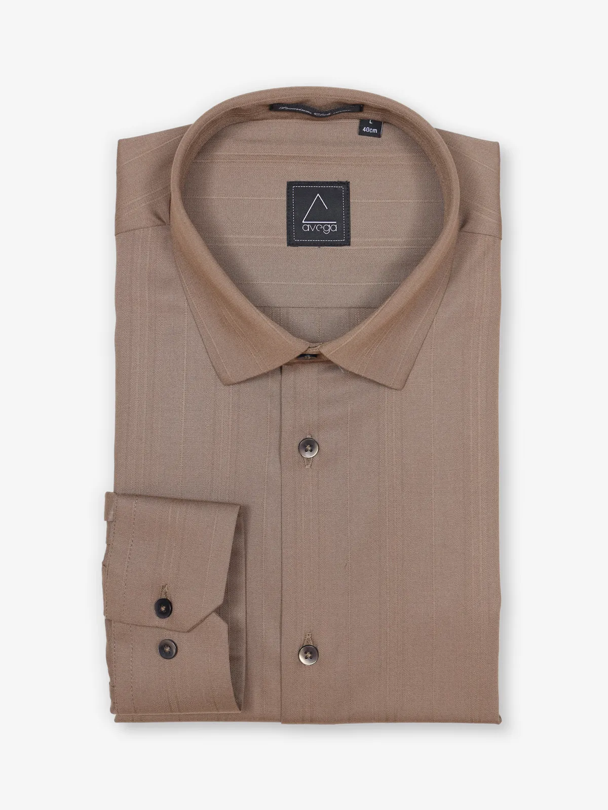 AVEGA light brown cotton party shirt