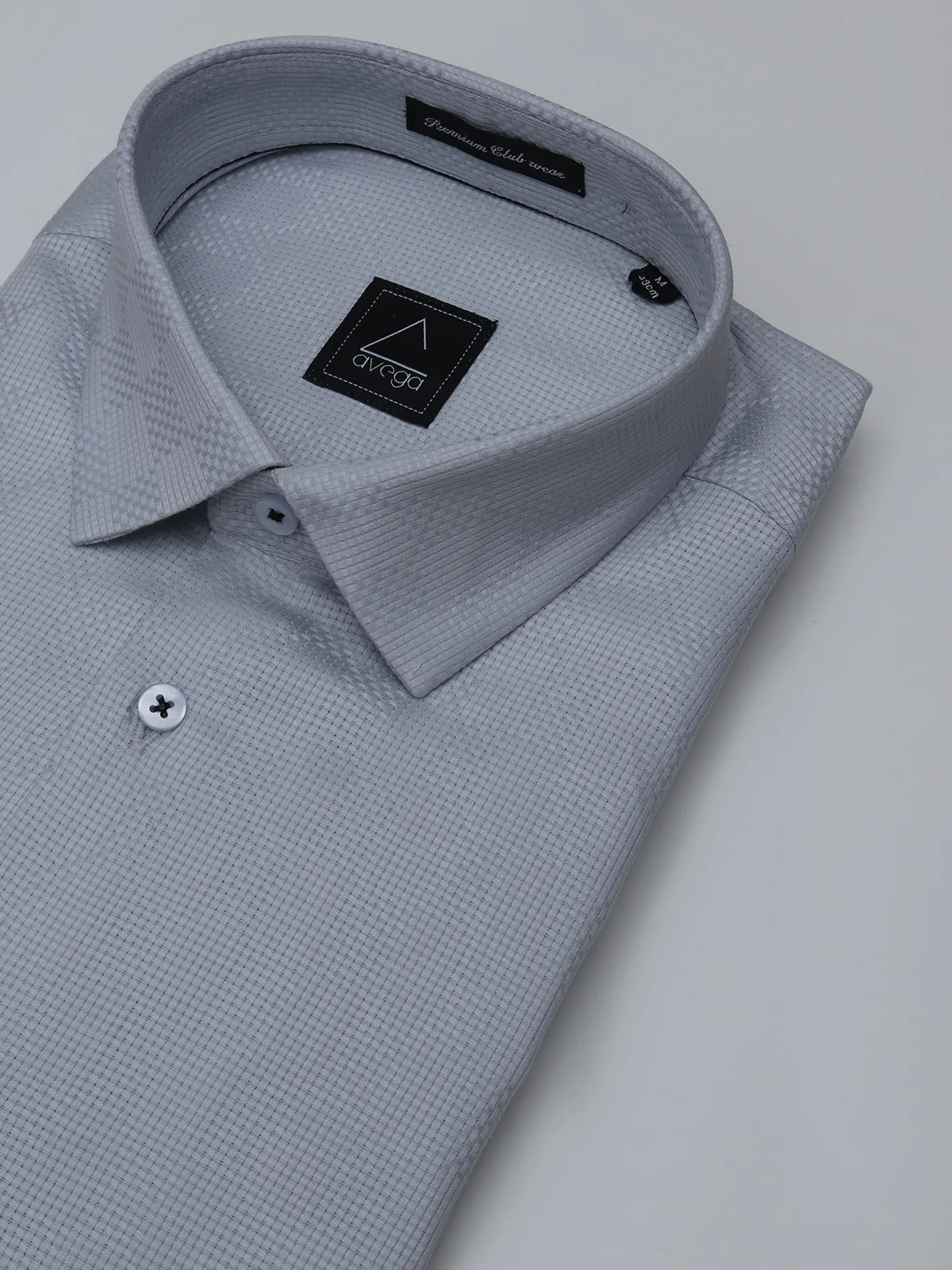 Avega light grey cotton shirt