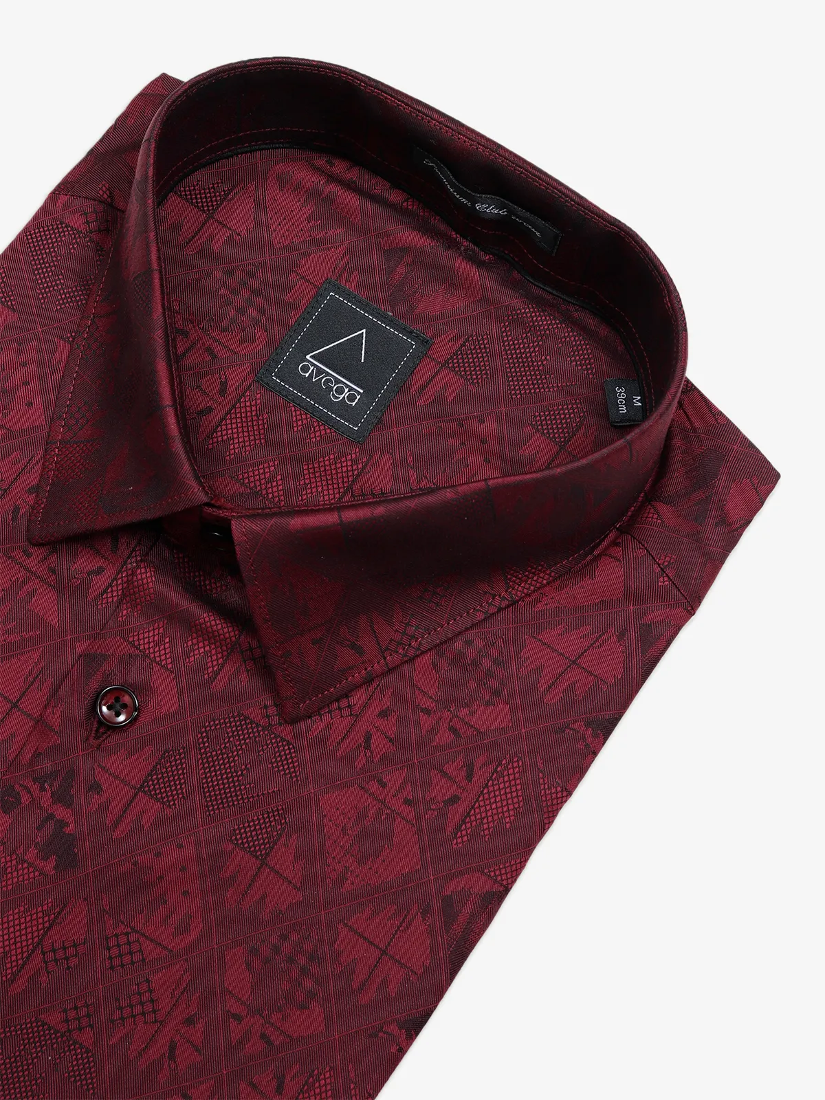 Avega maroon texture shirt