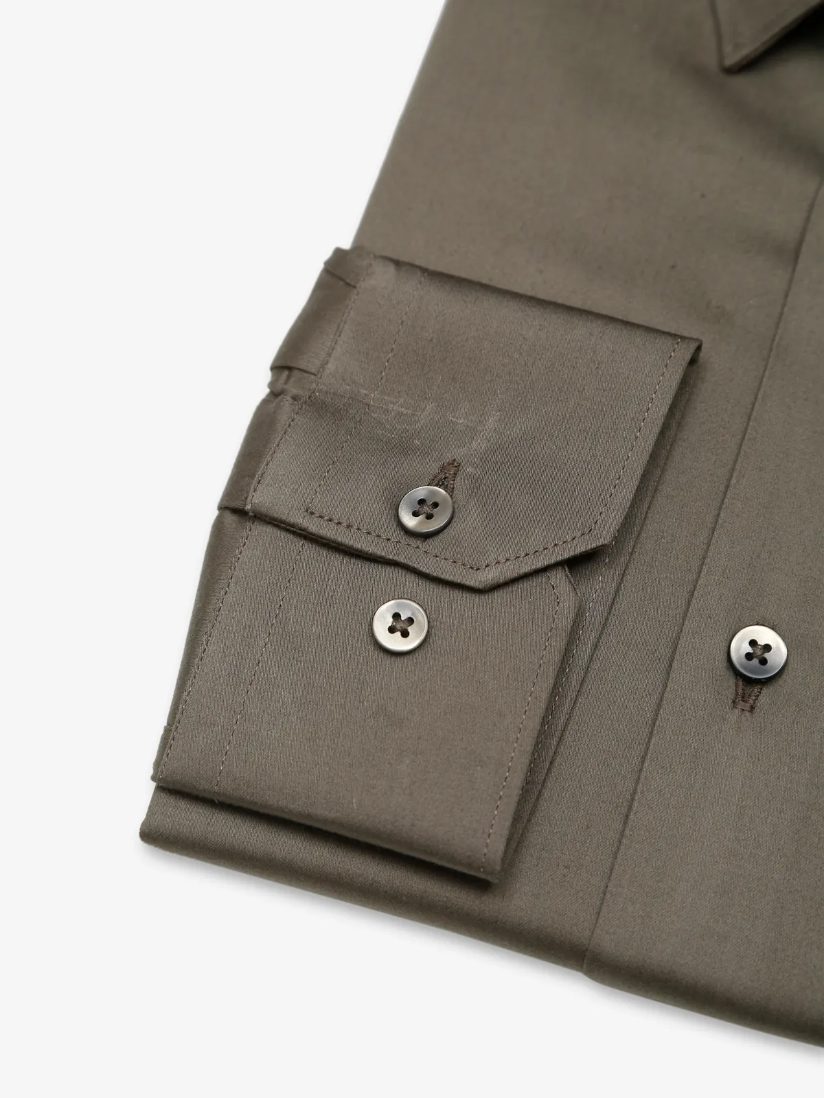 Avega moss green plain shirt