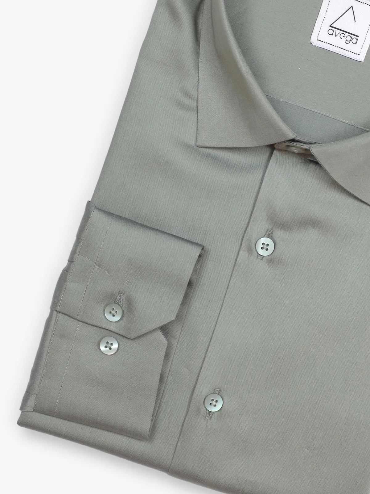 AVEGA pista green plain shirt