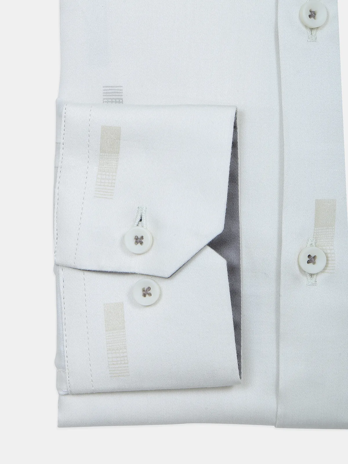 Avega printed off white cotton formal shirt for mens