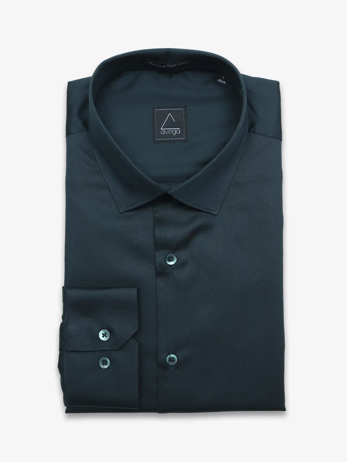 Avega rama blue plain cotton shirt