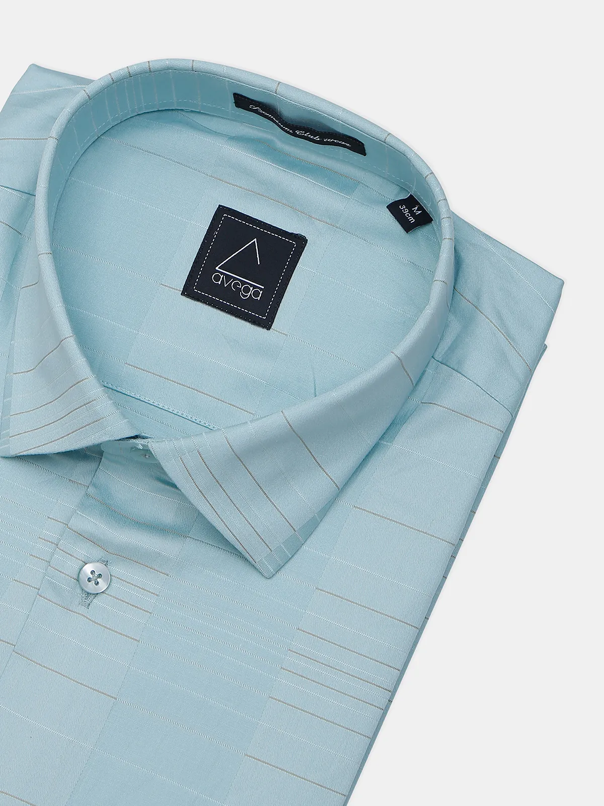 Avega sea green cotton formal shirt