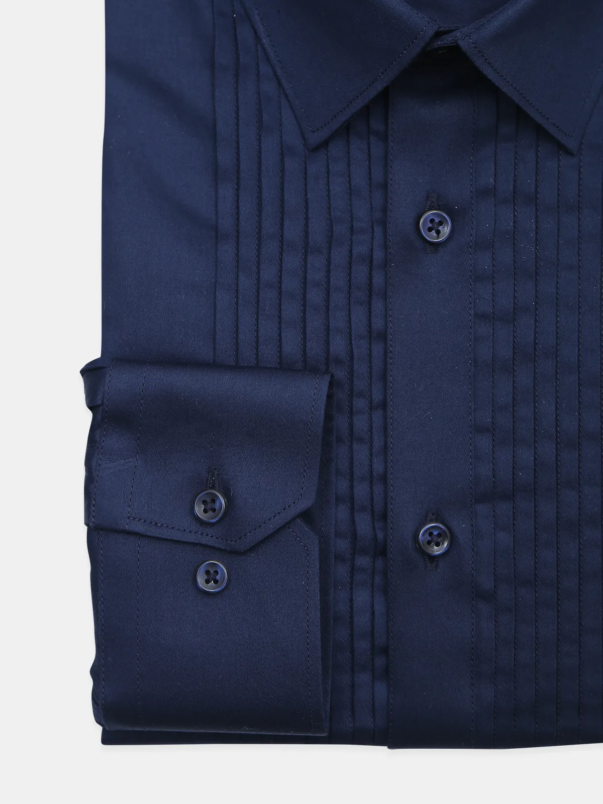 Avega solid navy formal cotton shirt for mens