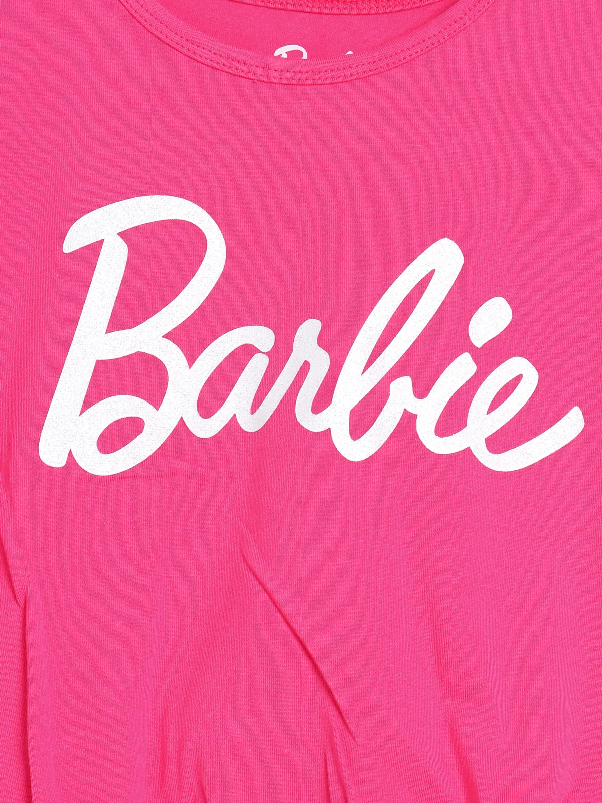 BARBIE pink cotton printed top