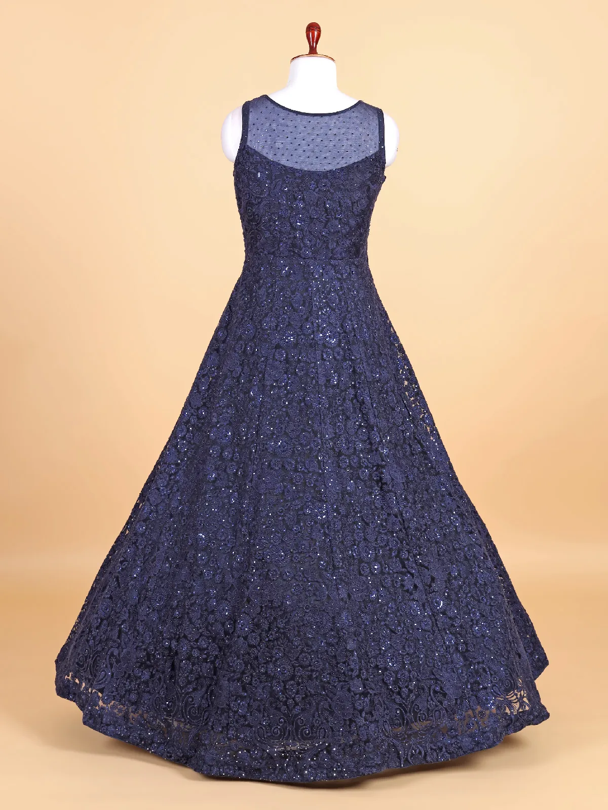 open lace back dress Buy Party Wear Gowns Online in Dubai – Liba Fashion main image 0