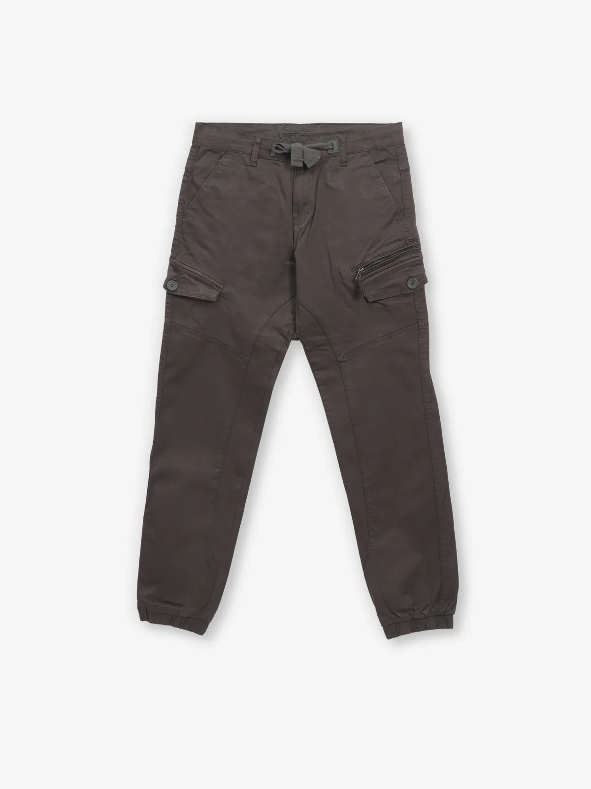 BEEVEE dark olive denim cargo jeans-G3-MJE5581 | United States