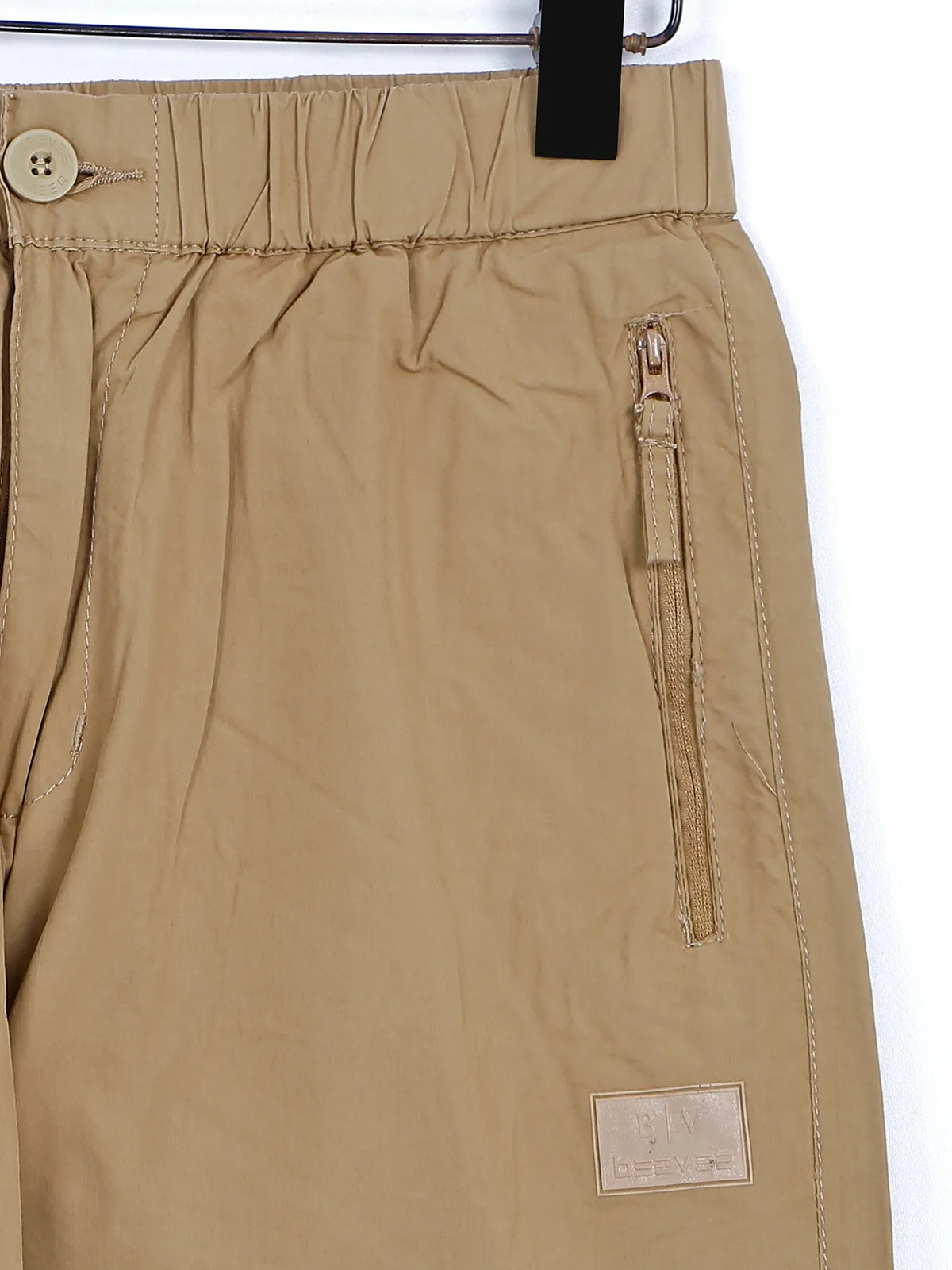 Beevee khaki cotton track pant