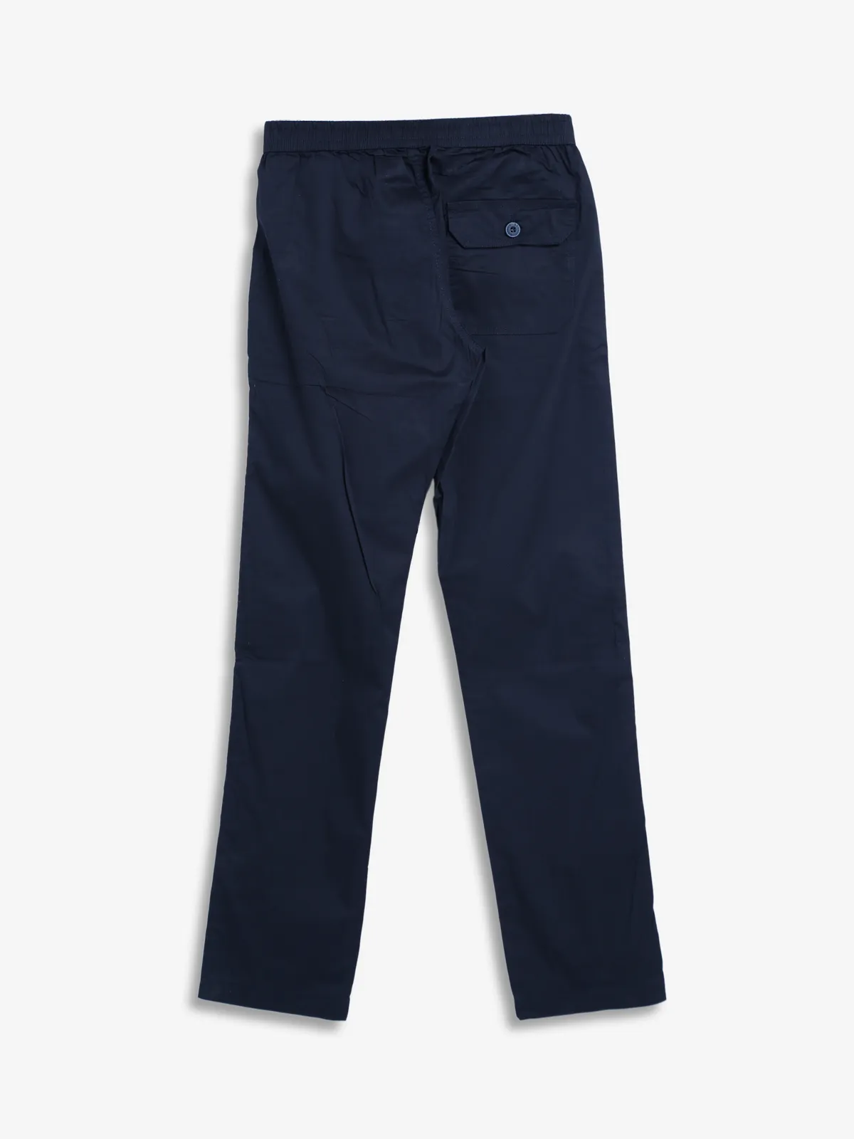 Beevee navy cotton plain track pant