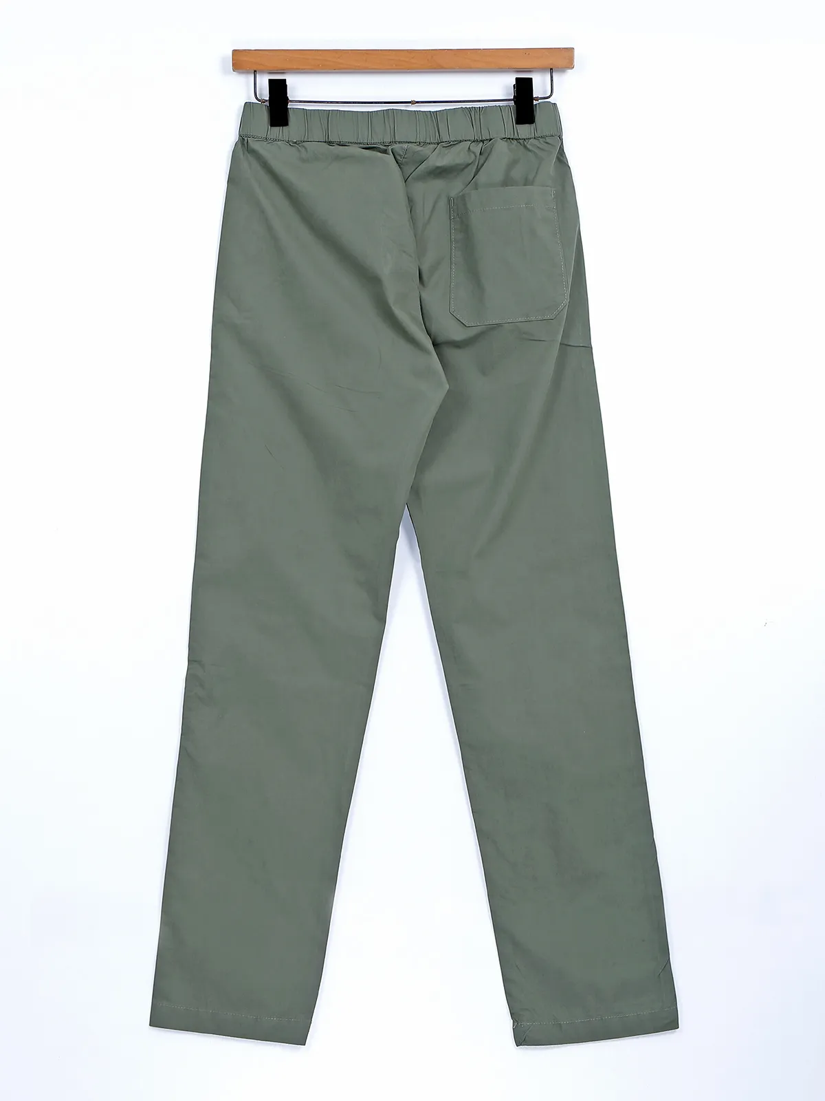 Beevee sage green cotton track pant