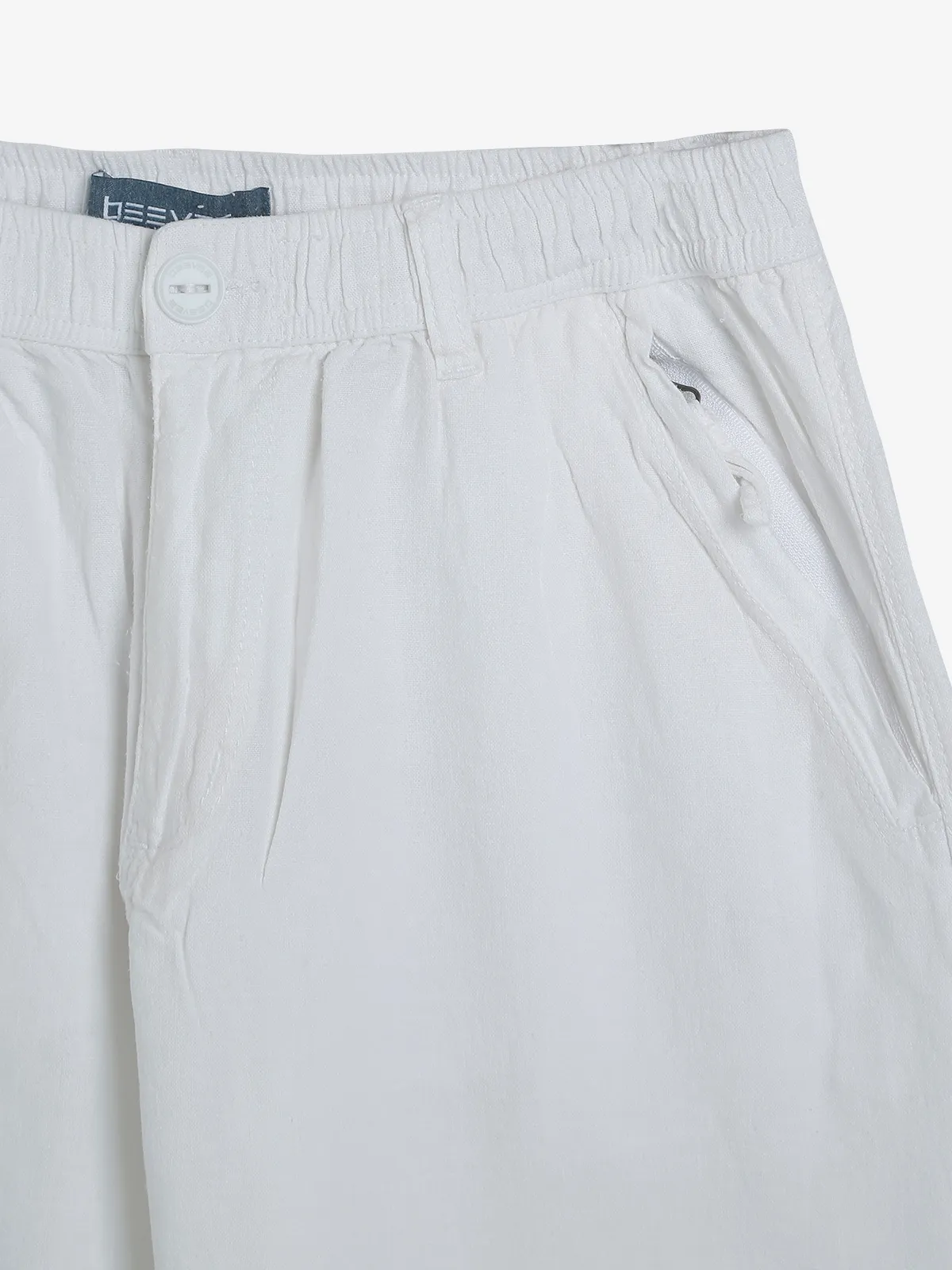 Beevee solid white shorts