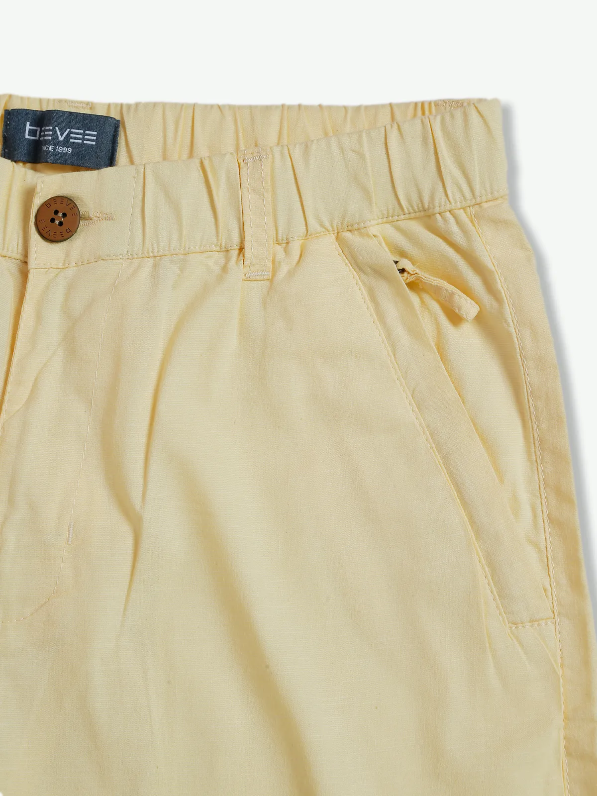 Beevee yellow cotton shorts