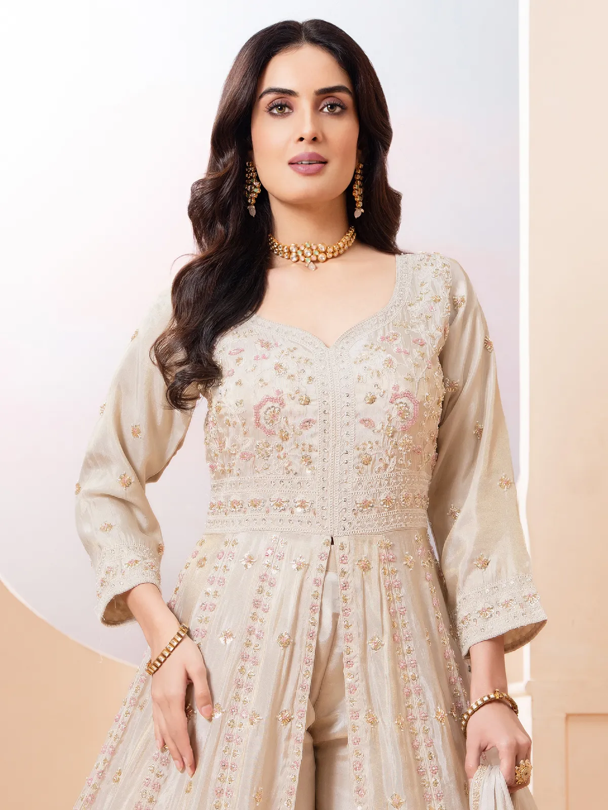 beige dress pakistani Formals - Pakistani Formal Dresses and Clothes
