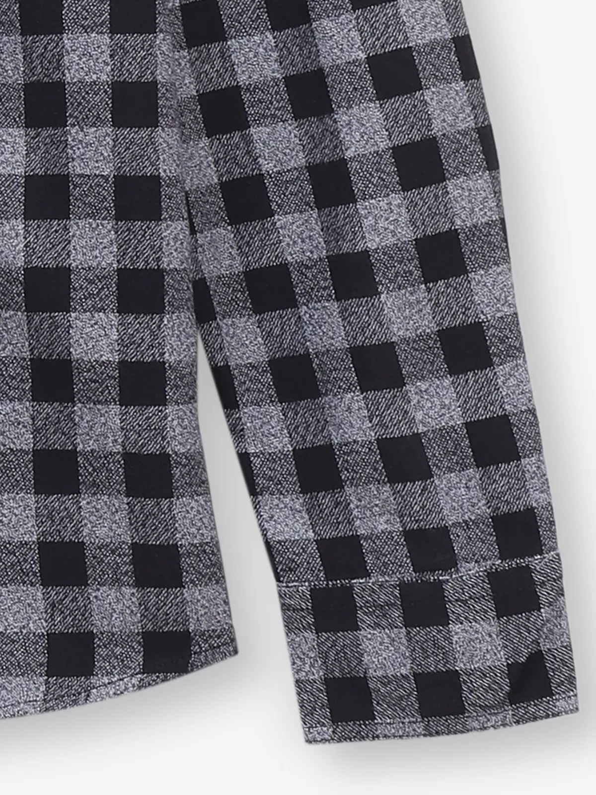 BEING HUMAN black and greyshirt with check