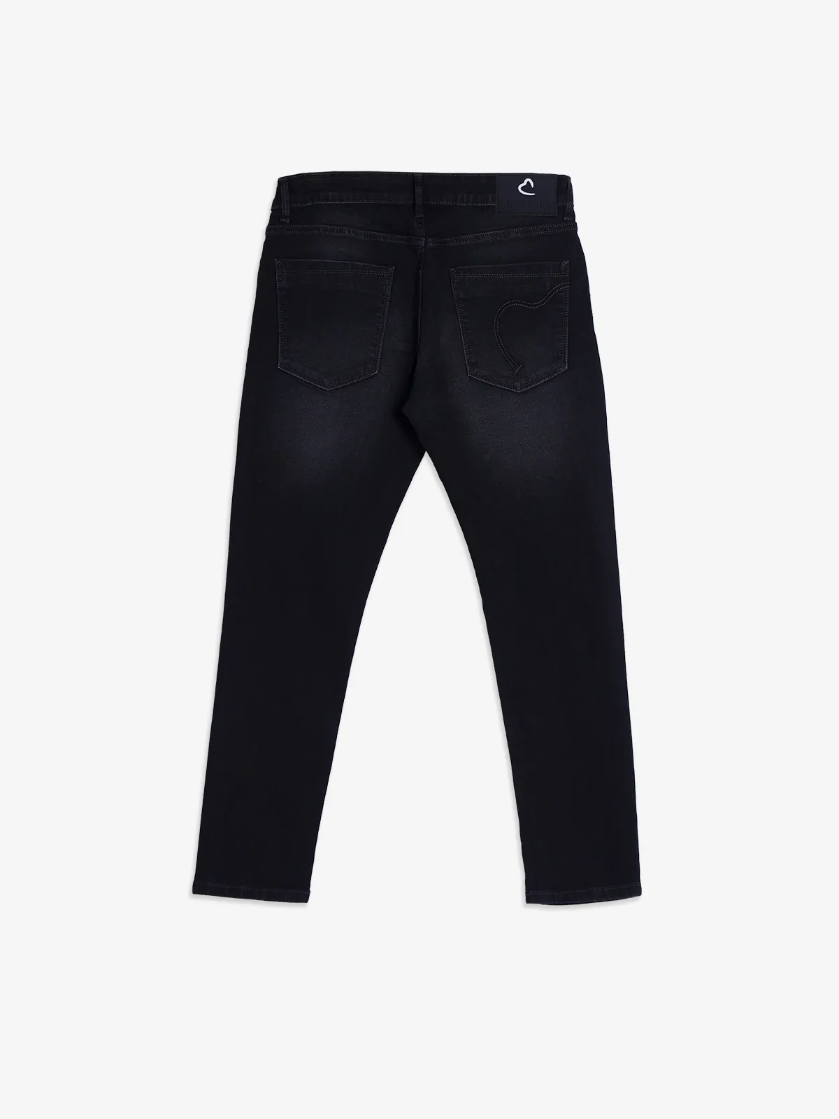 BEING HUMAN black cropped fit jeans