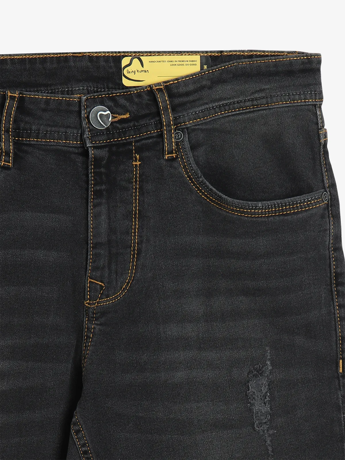 BEING HUMAN dark grey slim fit jeans