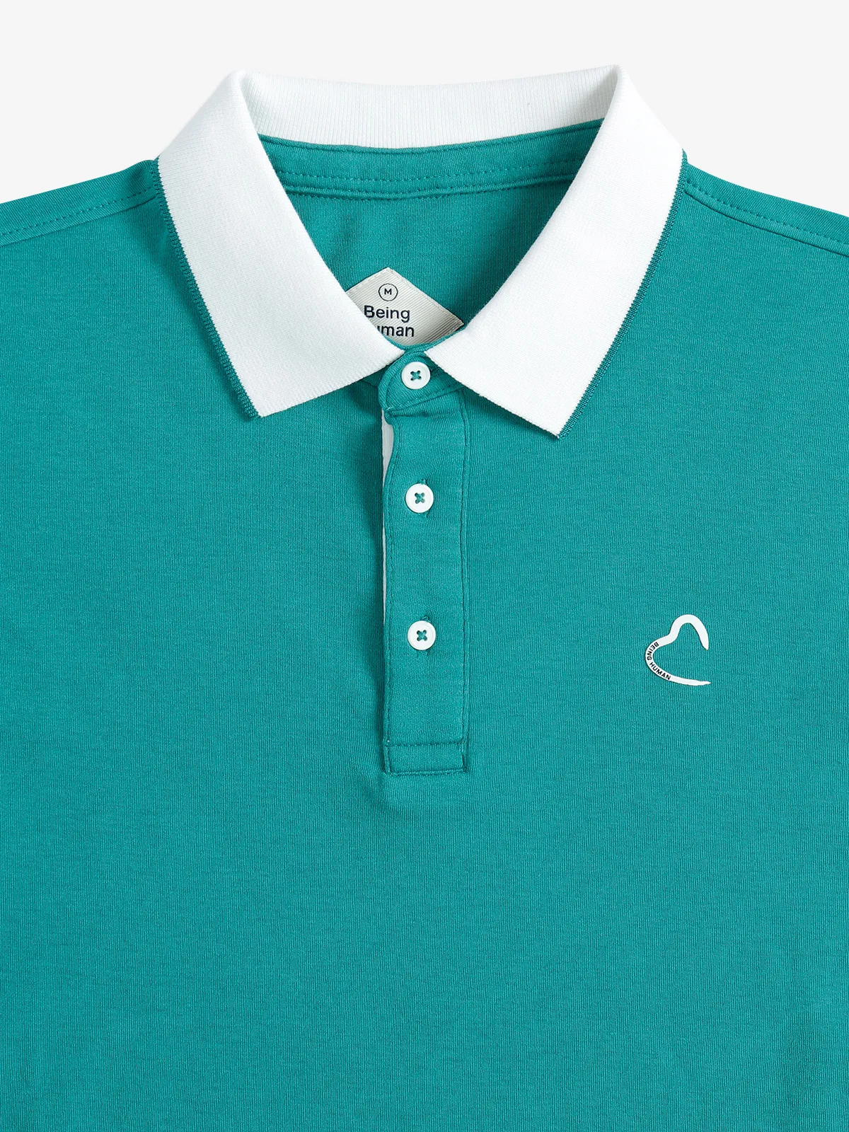 Being Human rama green cotton plain t shirt