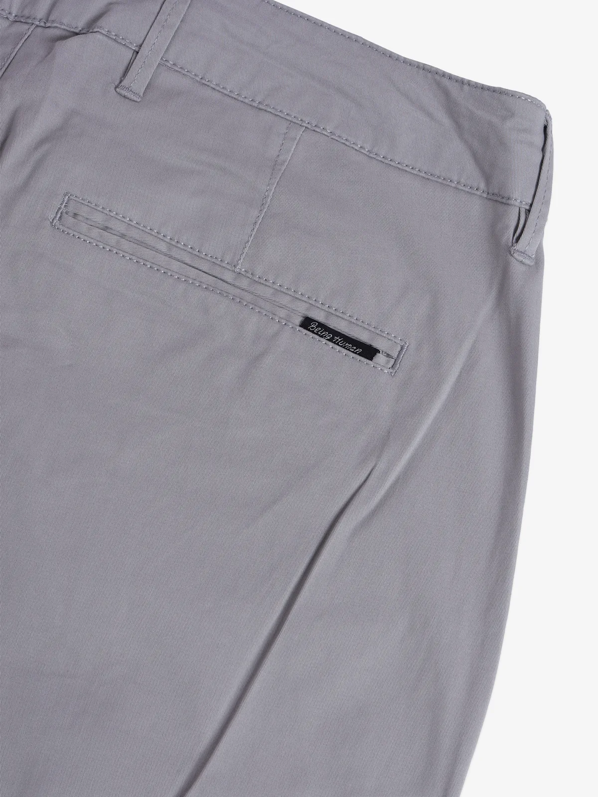 BEING HUMAN solid grey trouser