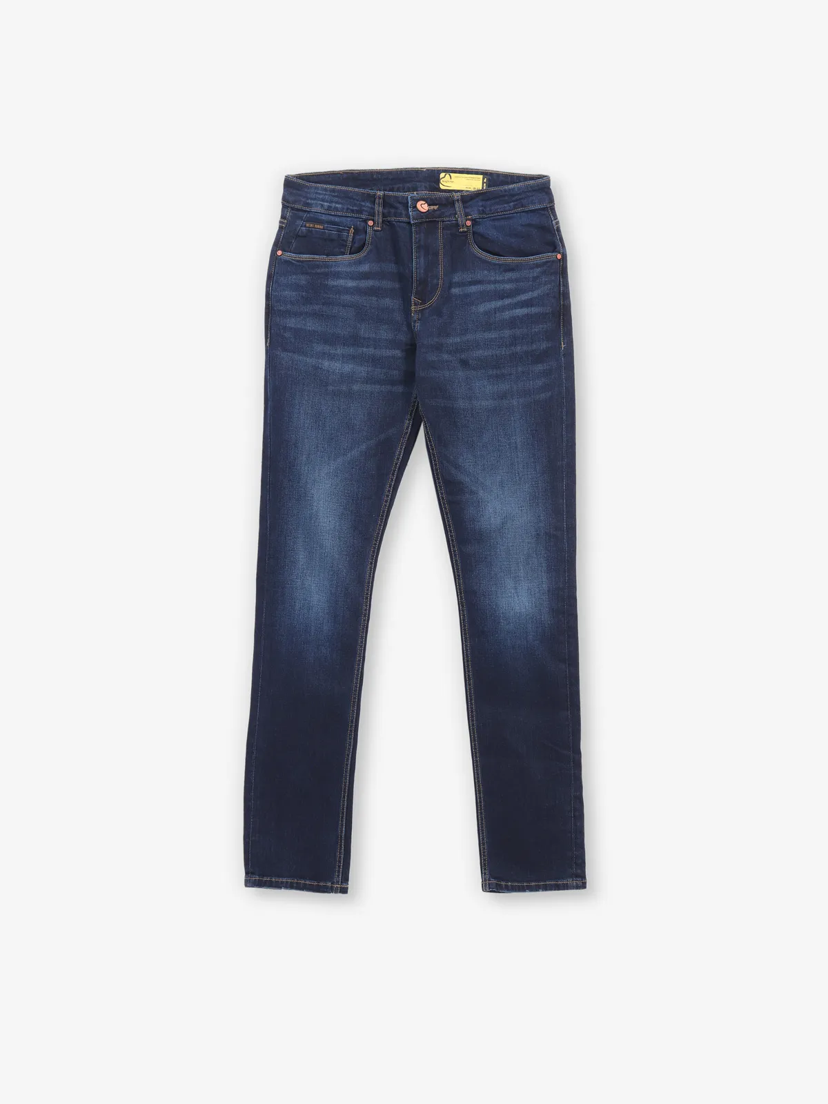 BEING HUMAN washed slim fit jeans in dark blue