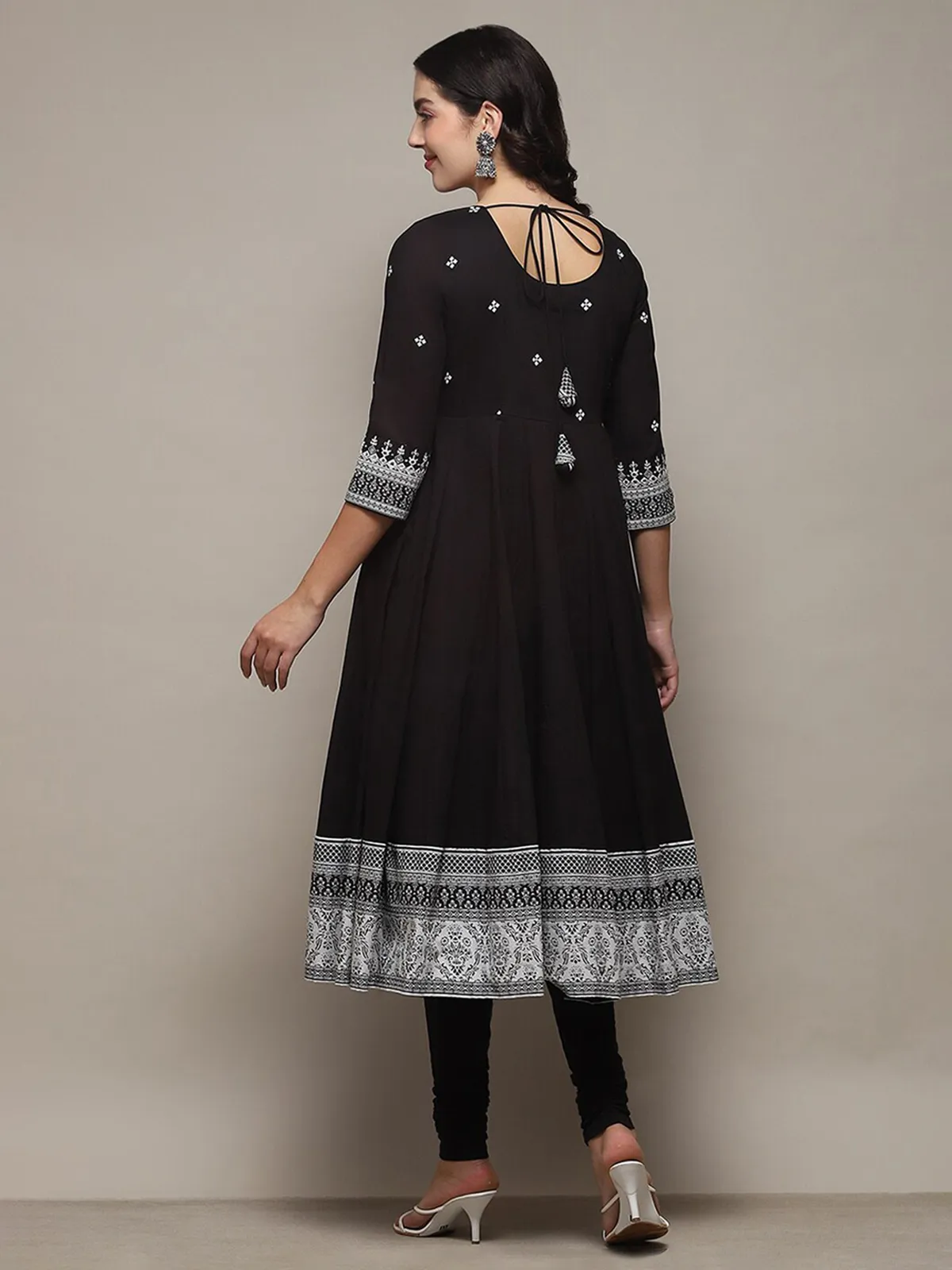 BIBA black cotton kurti set