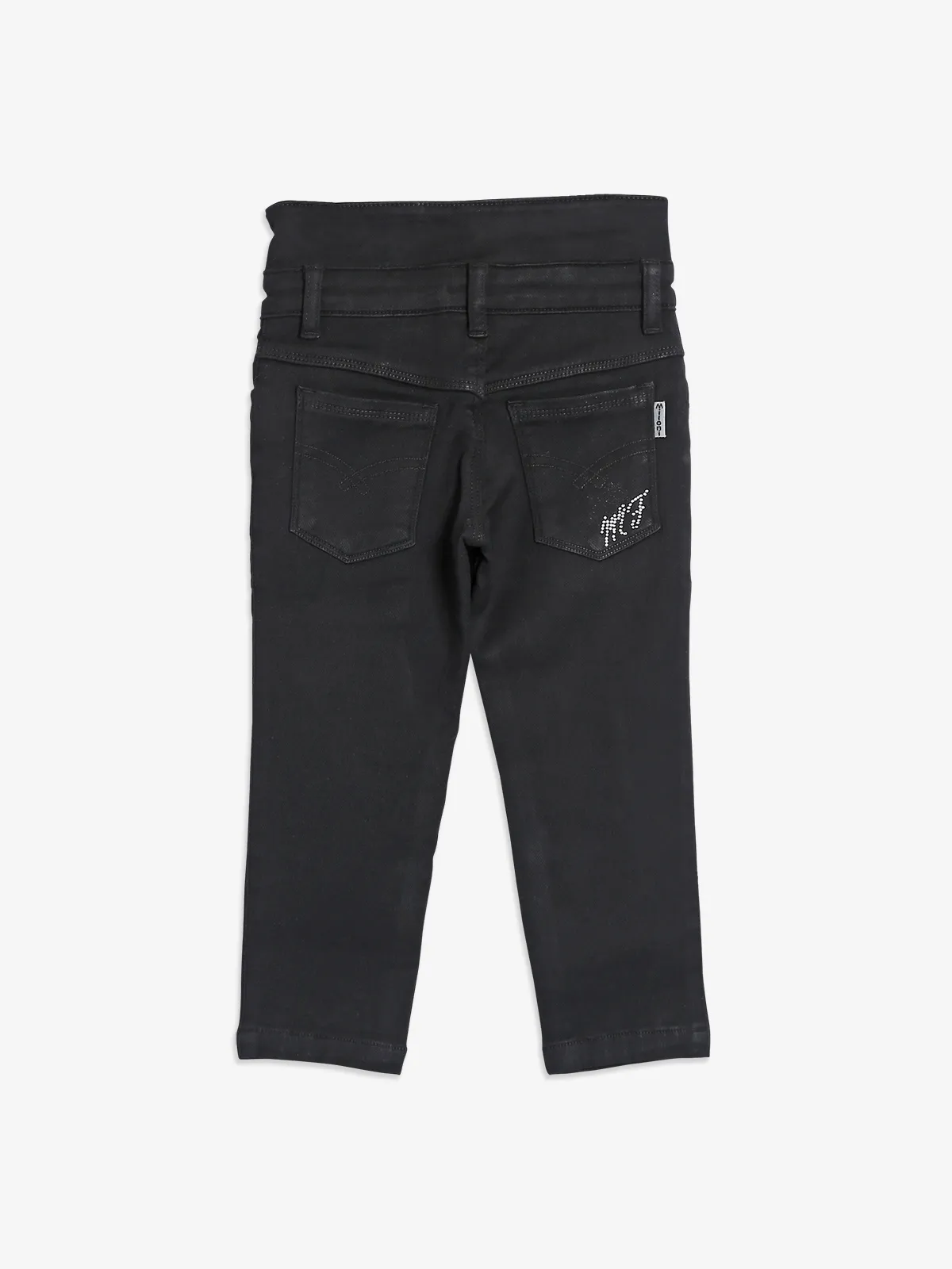 Black denim capri for casual